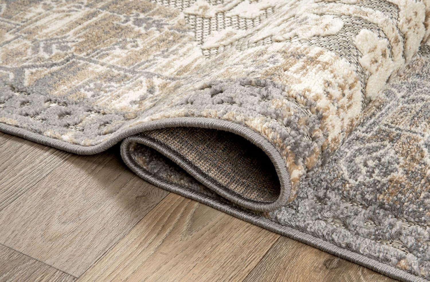 World Rug Gallery Distressed Traditional Indoor/Outdoor Area Rug