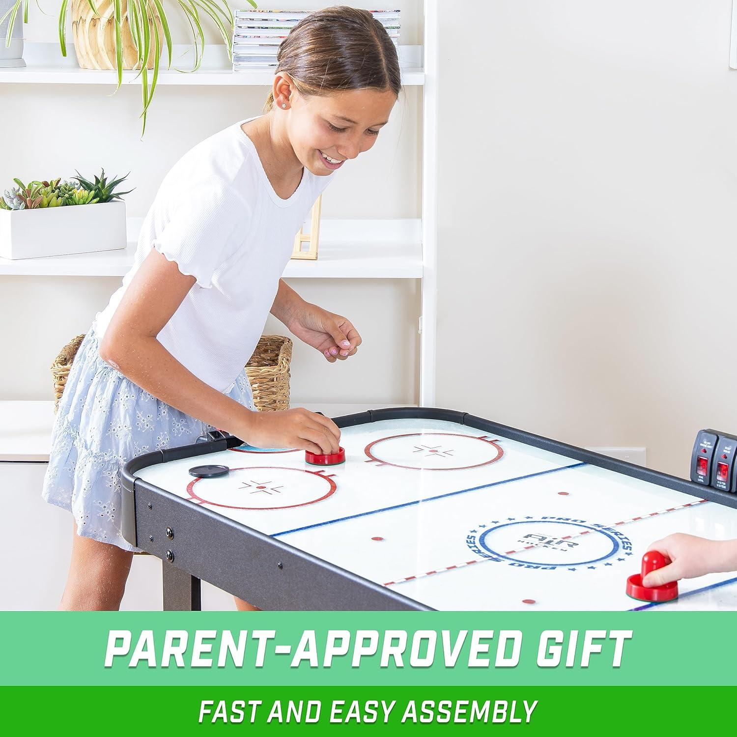 GoSports GoSports 48 Inch Air Hockey Arcade Table with Digital Scoreboard for Kids
