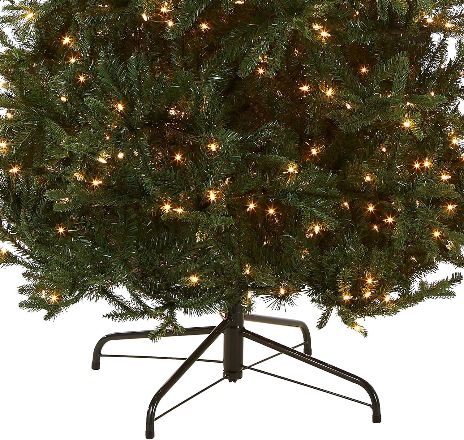 Prelit Slim Tiffany Fir Artificial Christmas Tree Clear Lights - National Tree Company