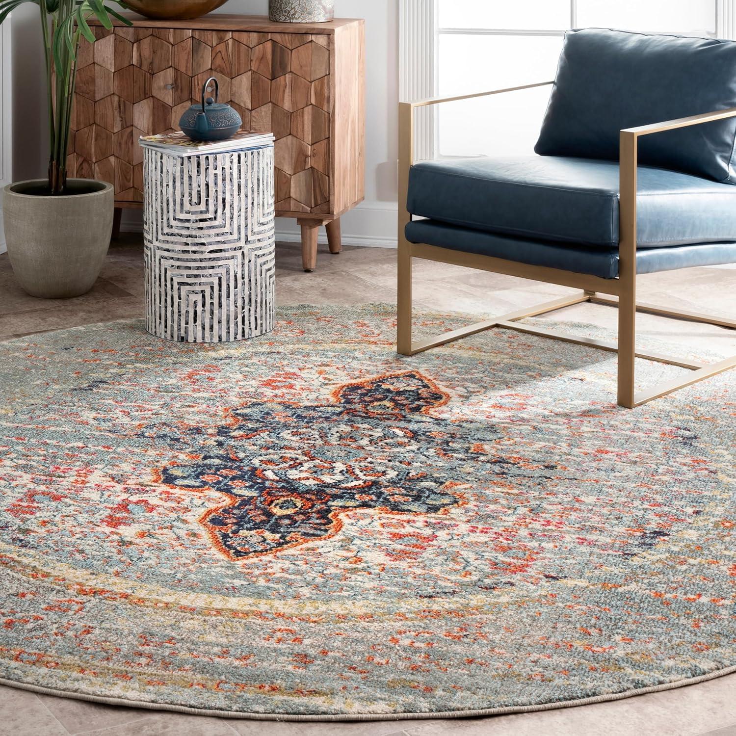 nuLOOM Sarita Distressed Persian Area Rug, 5' x 8', Gray