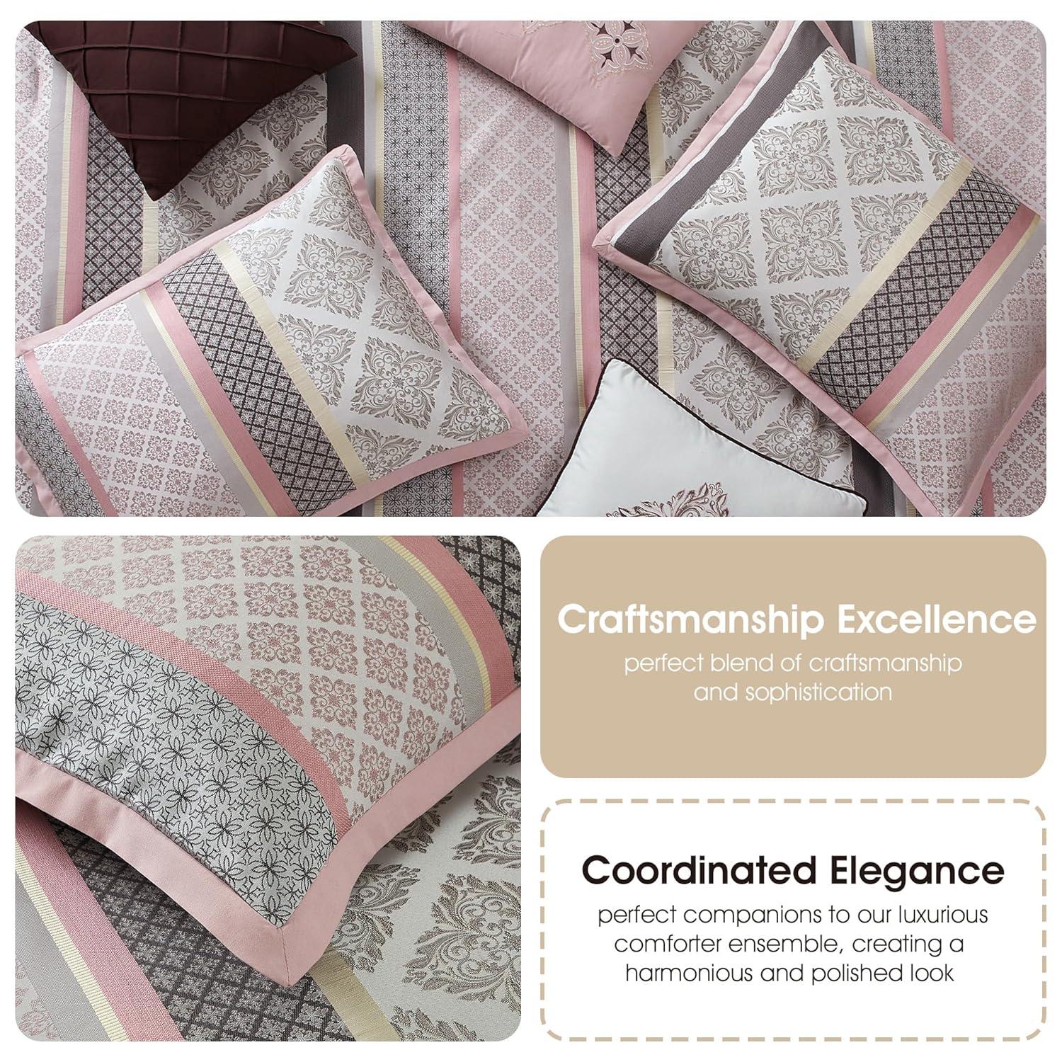 Nanshing America, Inc Tefia Karr Microfiber 7 Piece Comforter Set