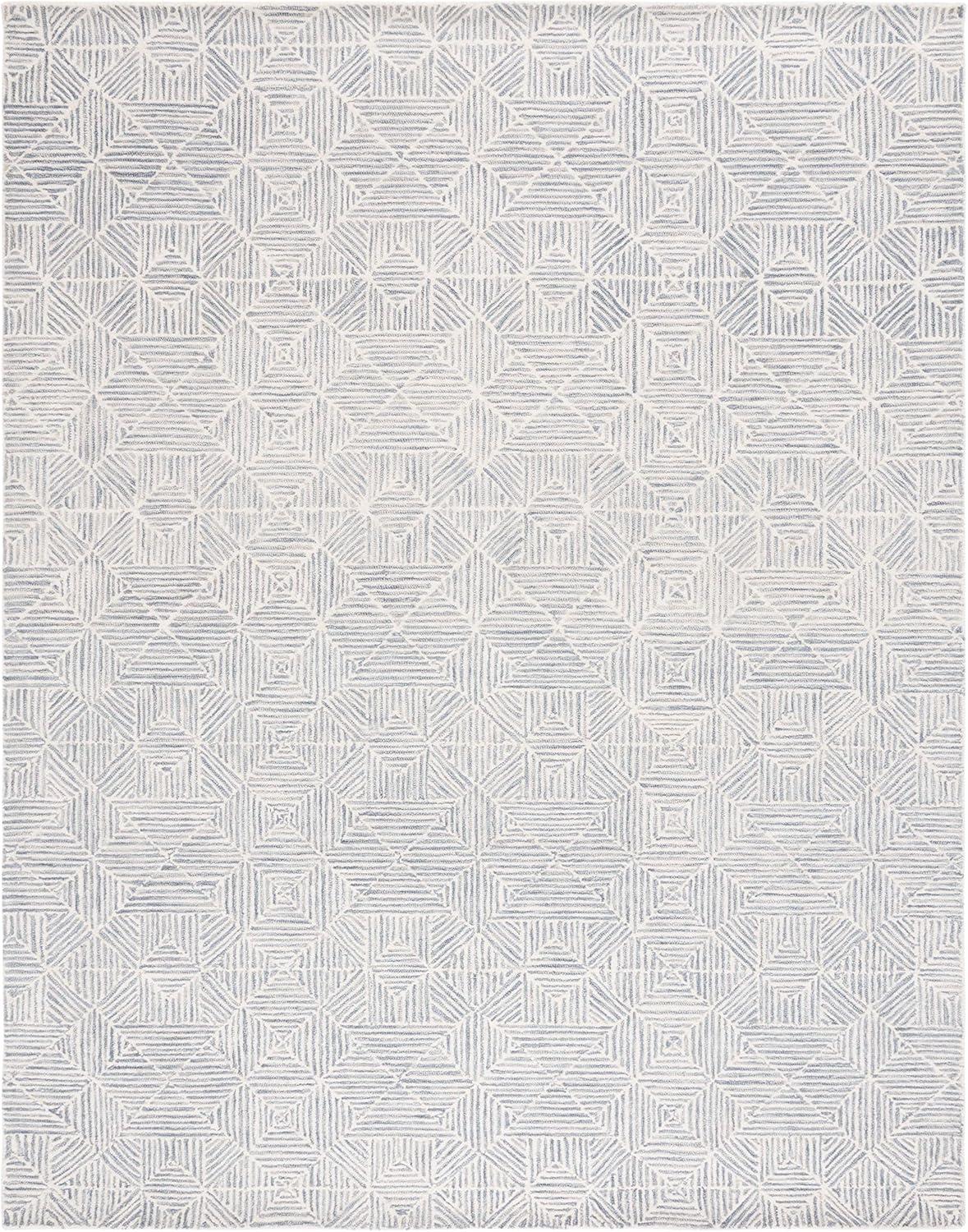 SAFAVIEH Abstract Brock Geometric Area Rug, Grey/Ivory, 8' x 10'