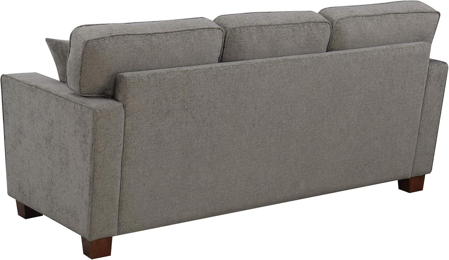 Russell 3 Seater Sofa in Taupe Gray Fabric 3 Cartons