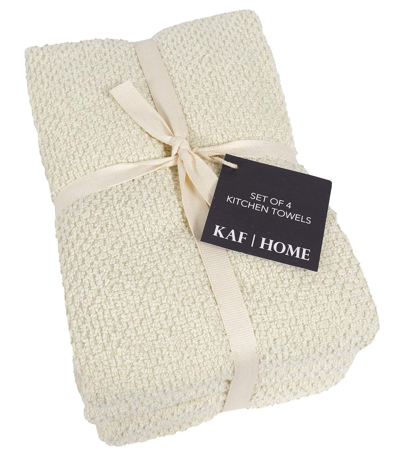KAF Home Popcorn Terry Towels (Set of 4)