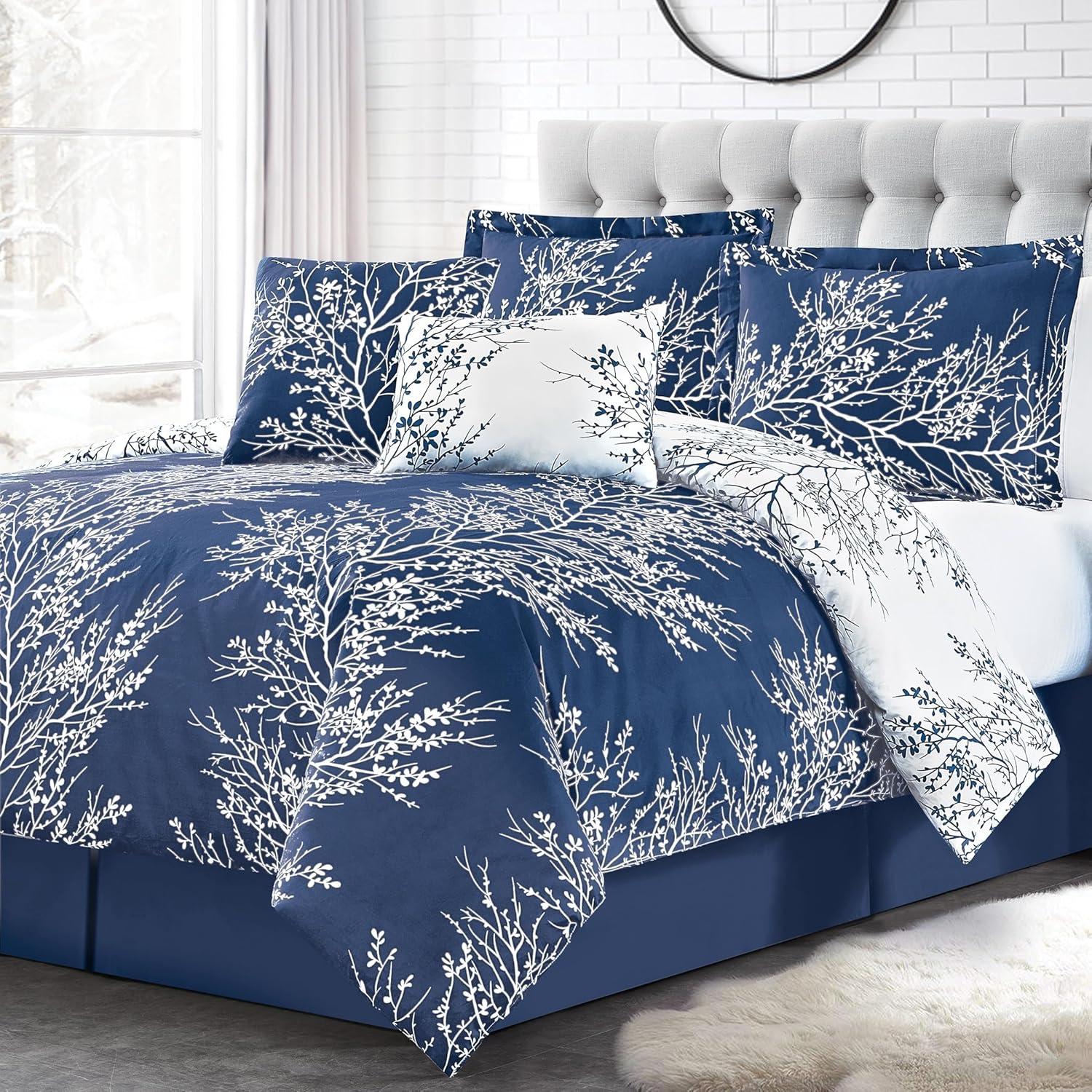 6-Piece Foliage Reversible Comforter Set