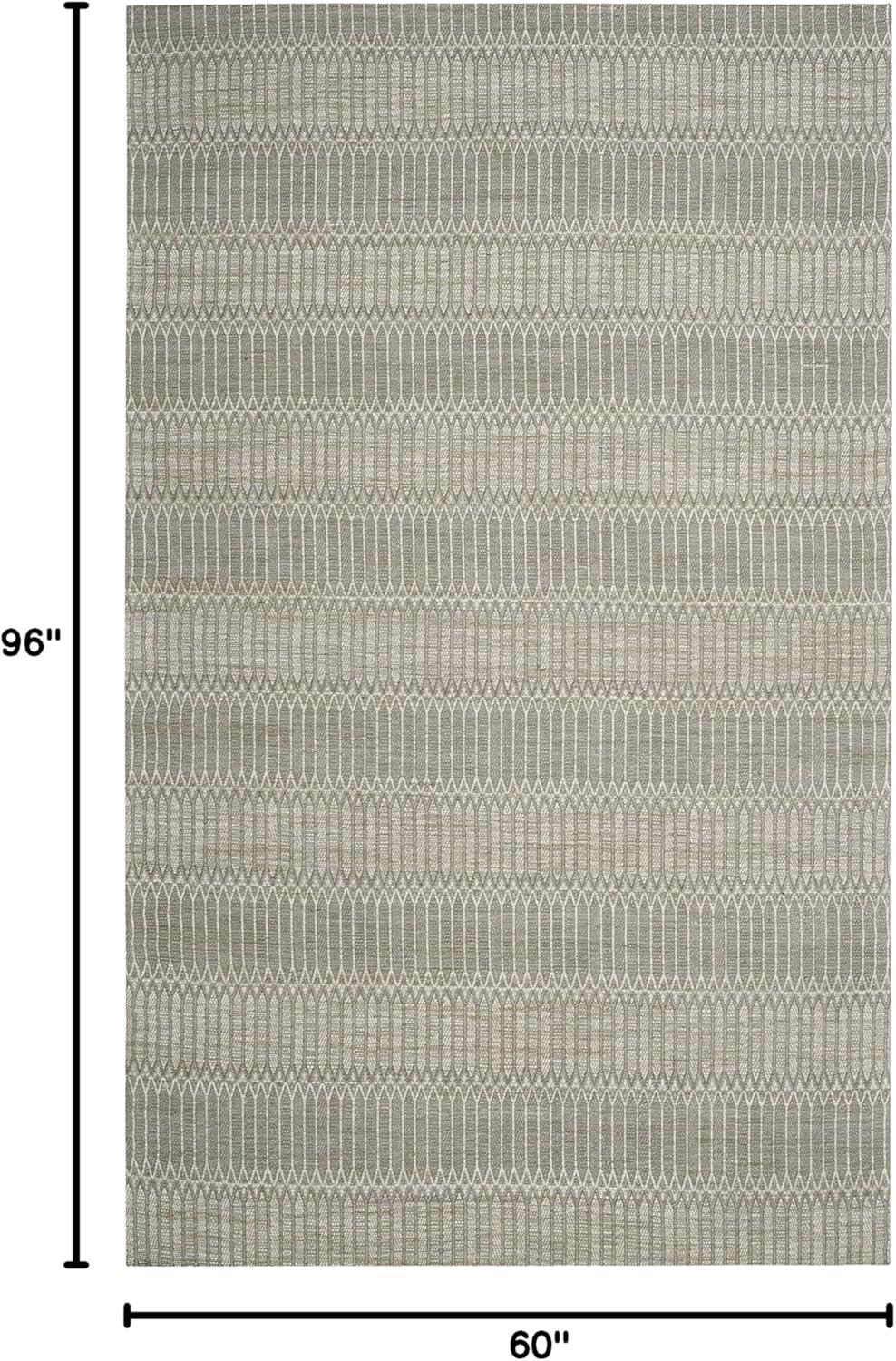 Marbella MRB124 Hand Loomed Indoor Area Rug - Camel/Grey - 5'x8' - Safavieh