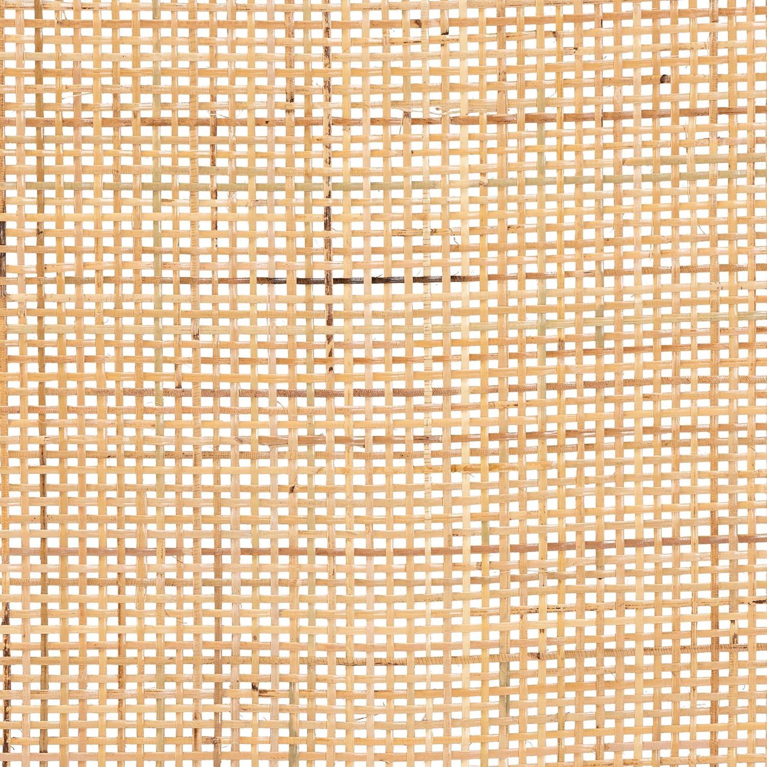 Bayou Breeze Finnian Natural Brown Finish Queen Size Rattan Headboard, 37.21" H X 64.73" W X 0.93" D