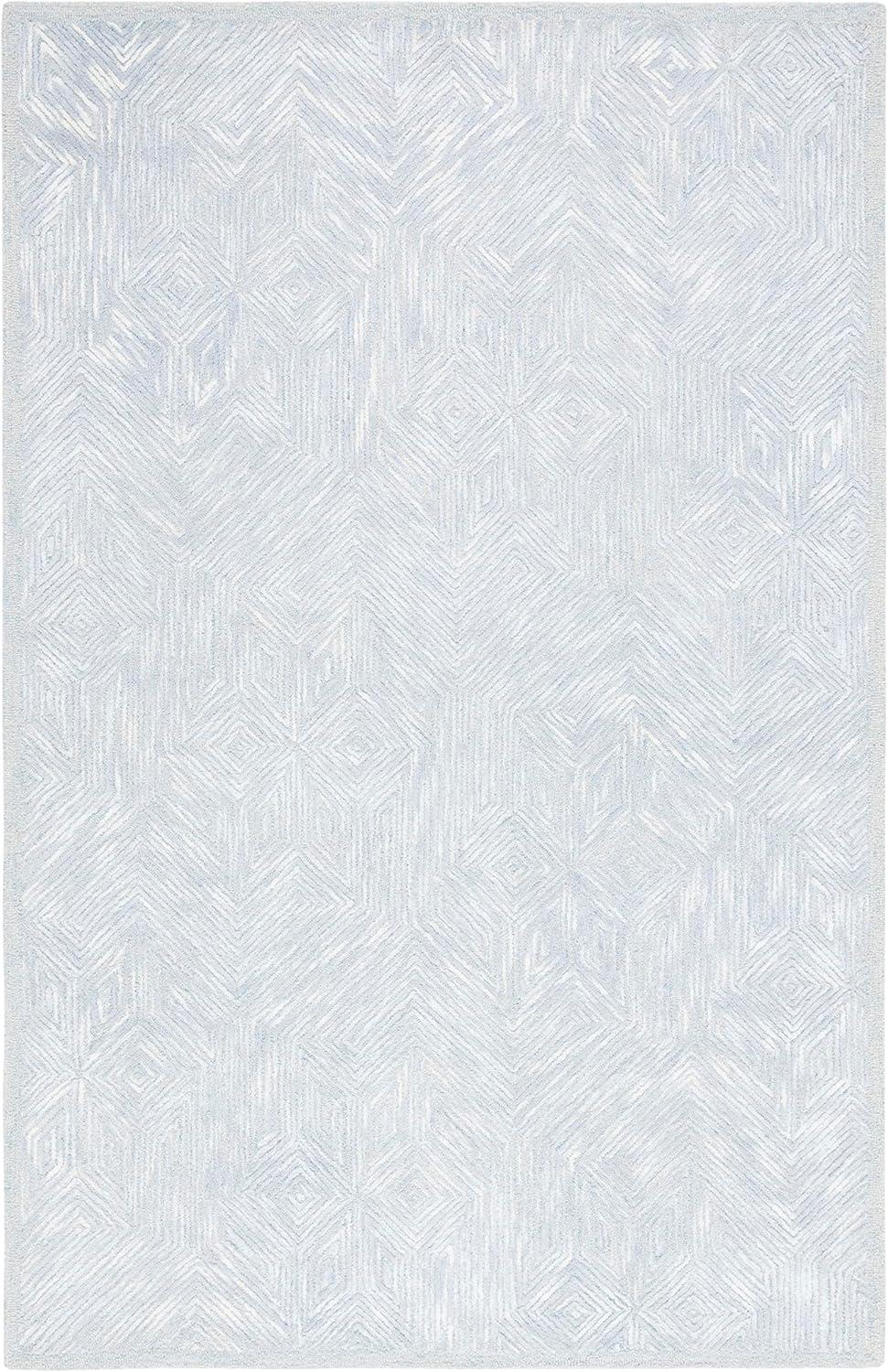 Soho SOH127 Hand Tufted Indoor Area Rug - Blue/Grey - 8'x10' - Safavieh