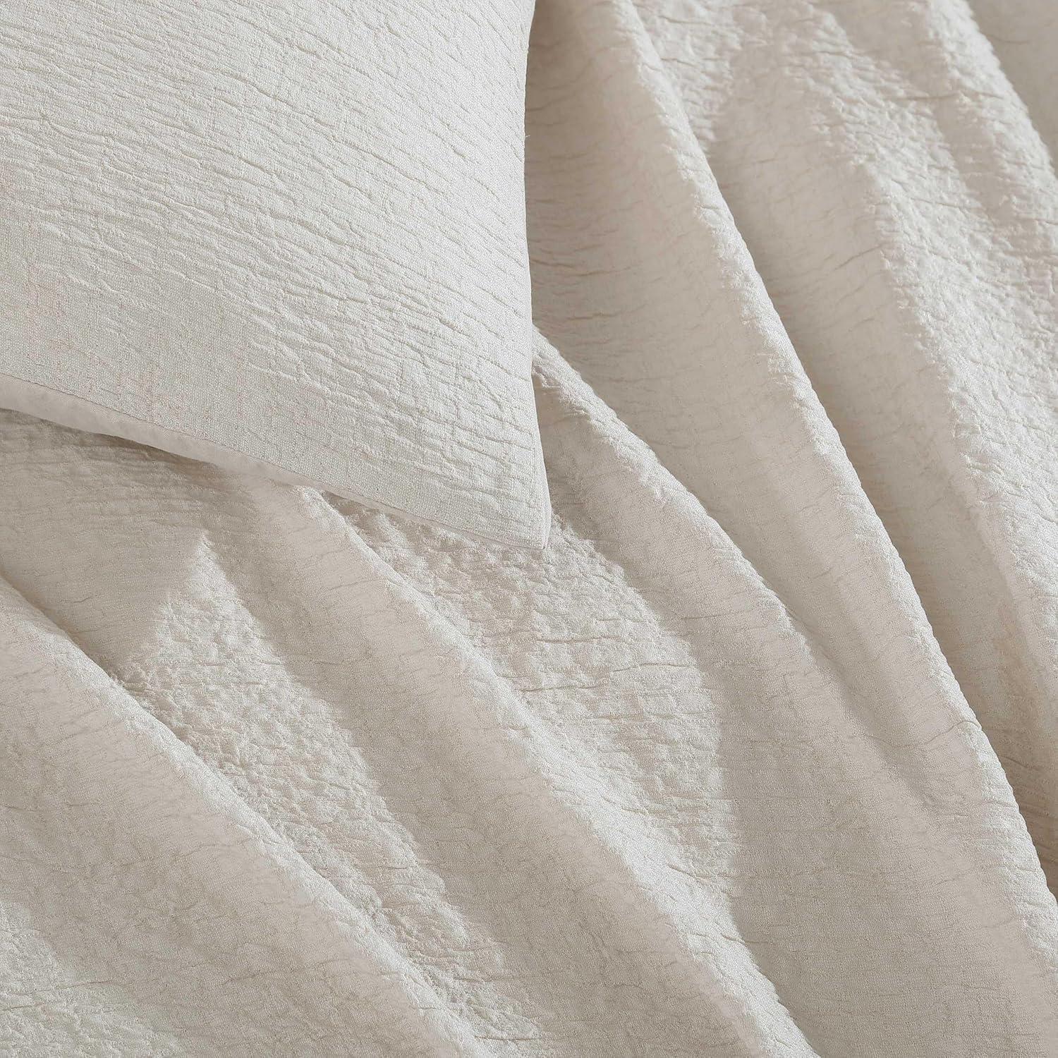 Calvin Klein Calvin Klein Seersucker Reversible 3 Piece Duvet Cover Set