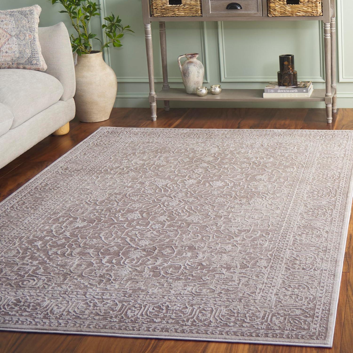 Reflection RFT670 Power Loomed Indoor Area Rug - 6'x9' - Beige/Cream - Safavieh