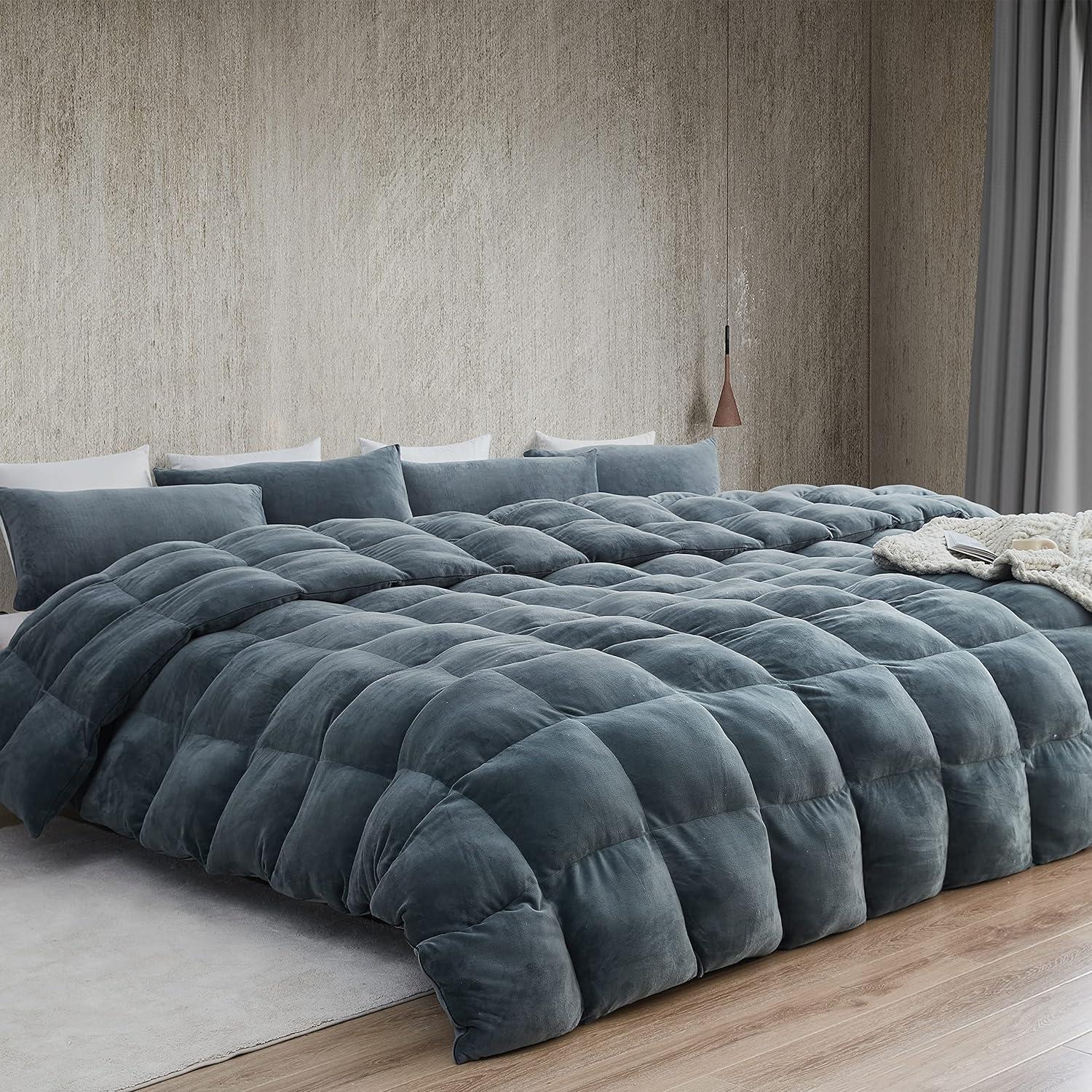 Coma Inducer Boi He Thick® - ® Oversized Comforter Set - Moss Gray Queen