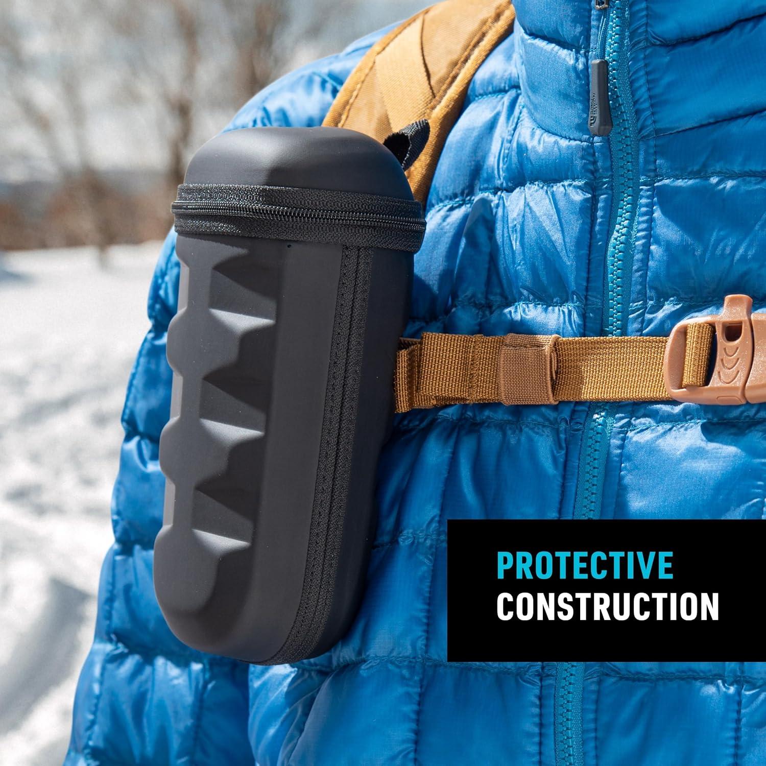 Black Hardshell XL Optics Case with Clip and Microfiber Lining