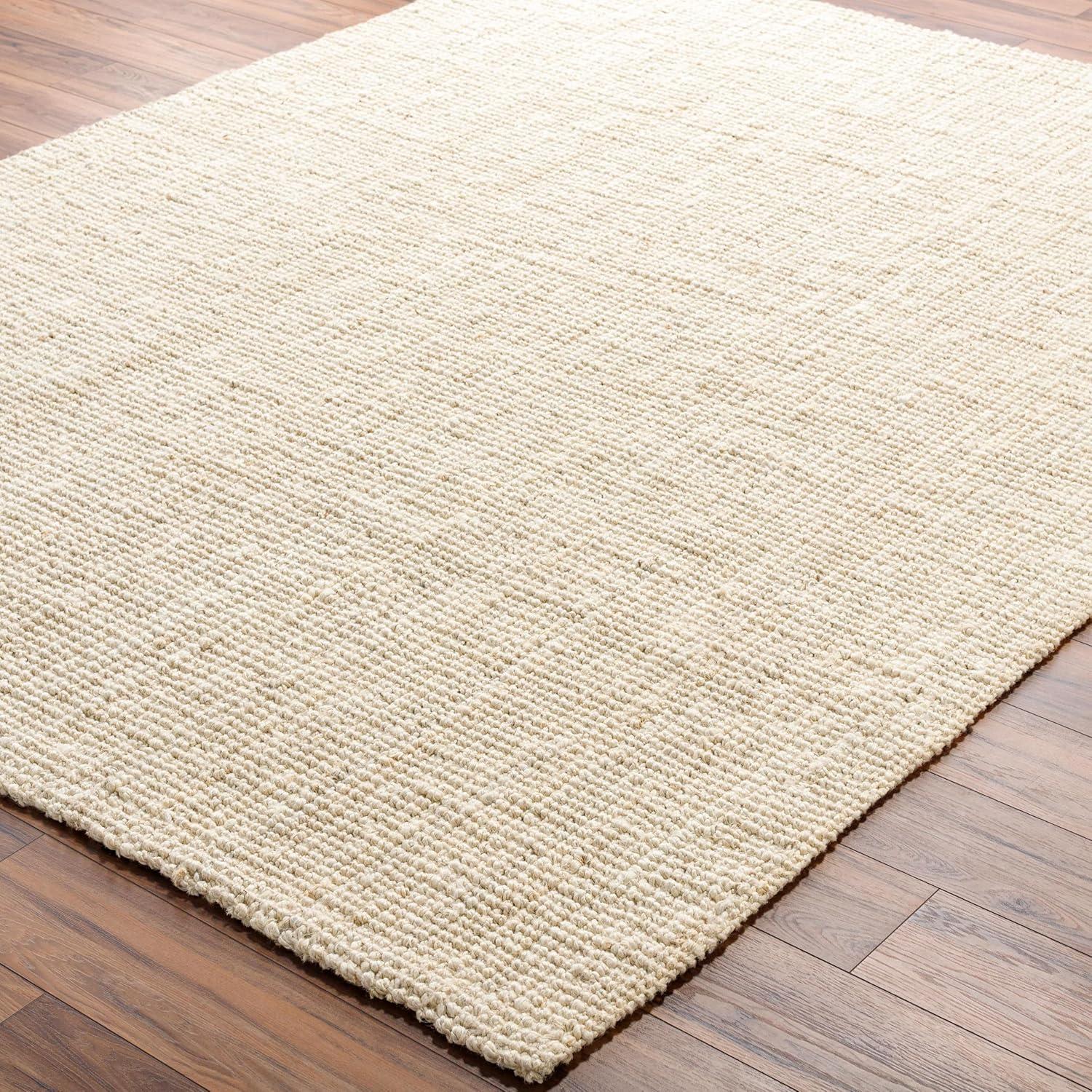 Calla Ivory Handwoven Jute 7'6" x 9'6" Area Rug