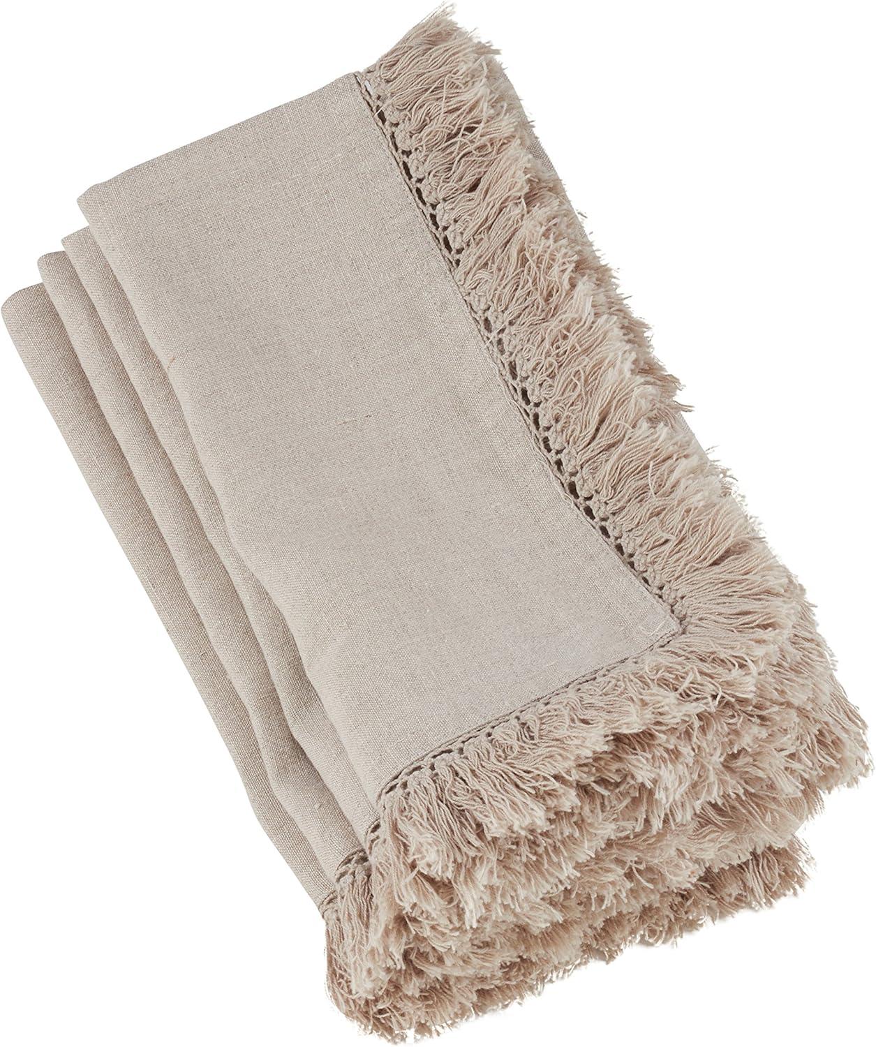 Refined Rustic Fringe Edge 20" Napkin