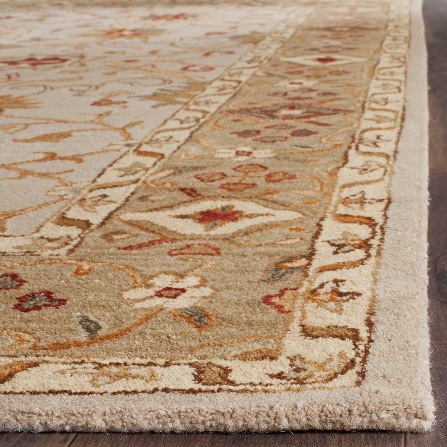 Antiquity AT816 Hand Tufted Indoor Accent Rug - Grey Beige/Sage - 2'x3' - Safavieh