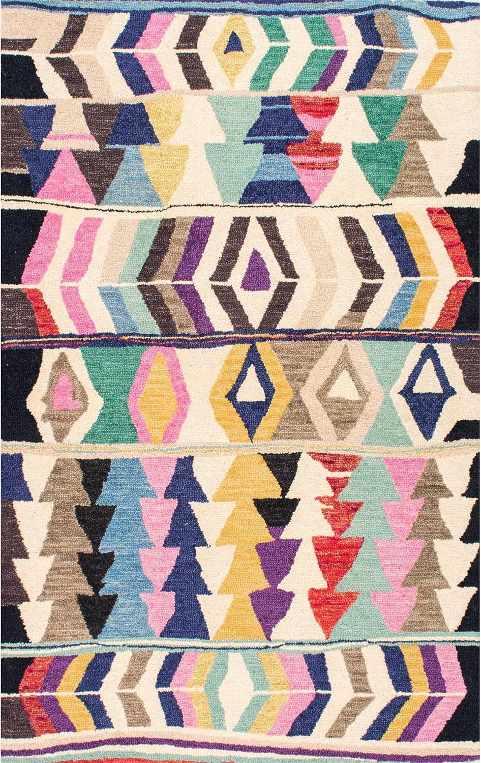 nuLOOM Ofelia Hand Tufted Wool Accent Rug, 3' x 5', Multi