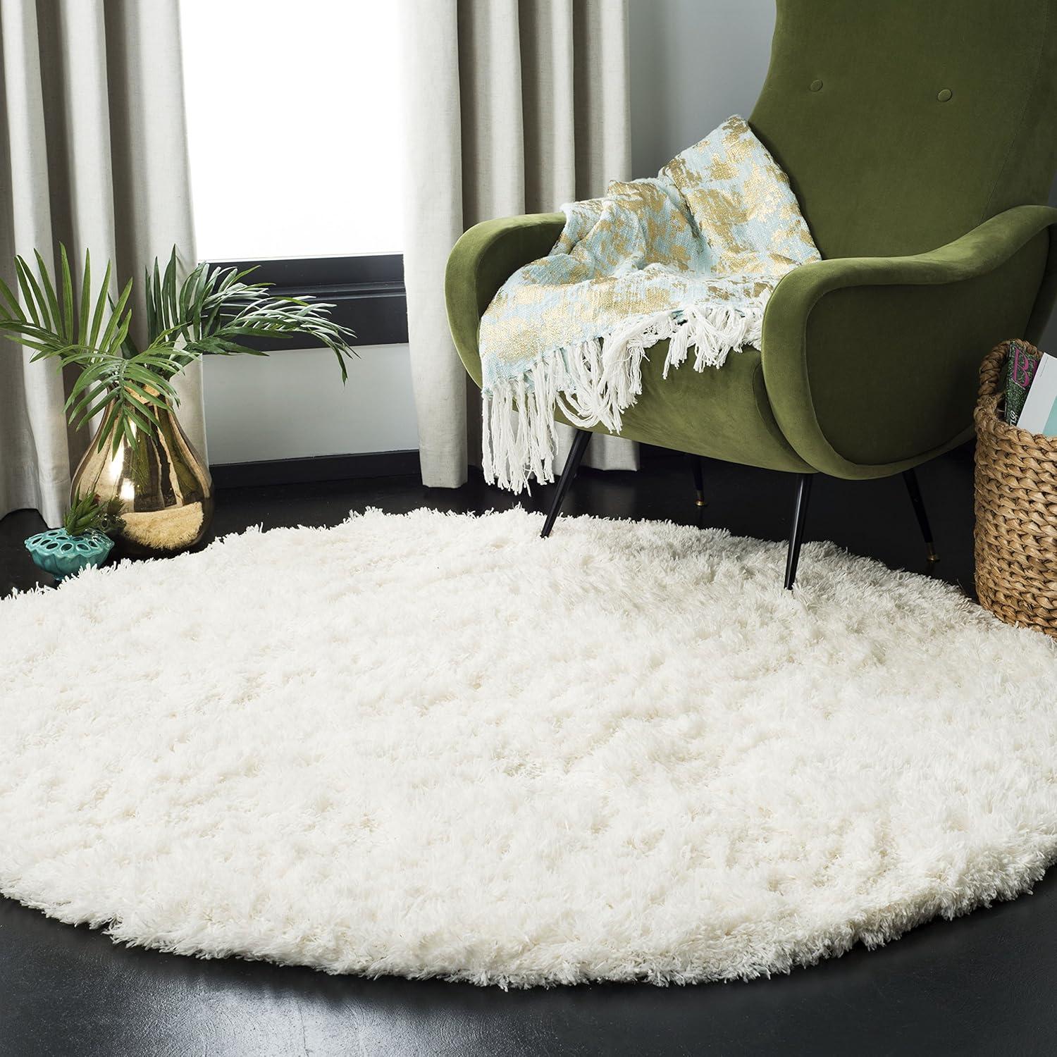 Polar Shag PSG800 Power Loomed Area Rug  - Safavieh