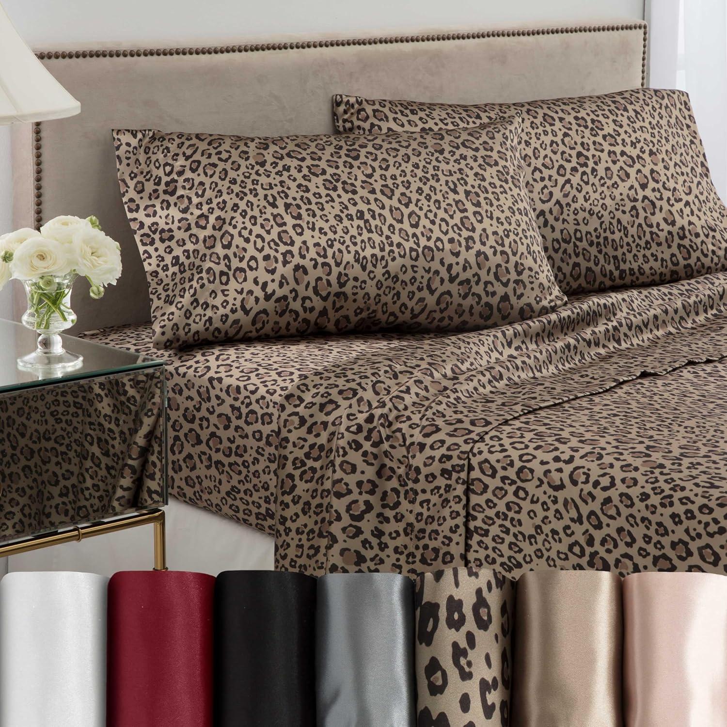 Seduction Martex Elegance Satin Silk Sheet Set Hotel Quality - Super Soft & Breathable Good For Hair And Skin