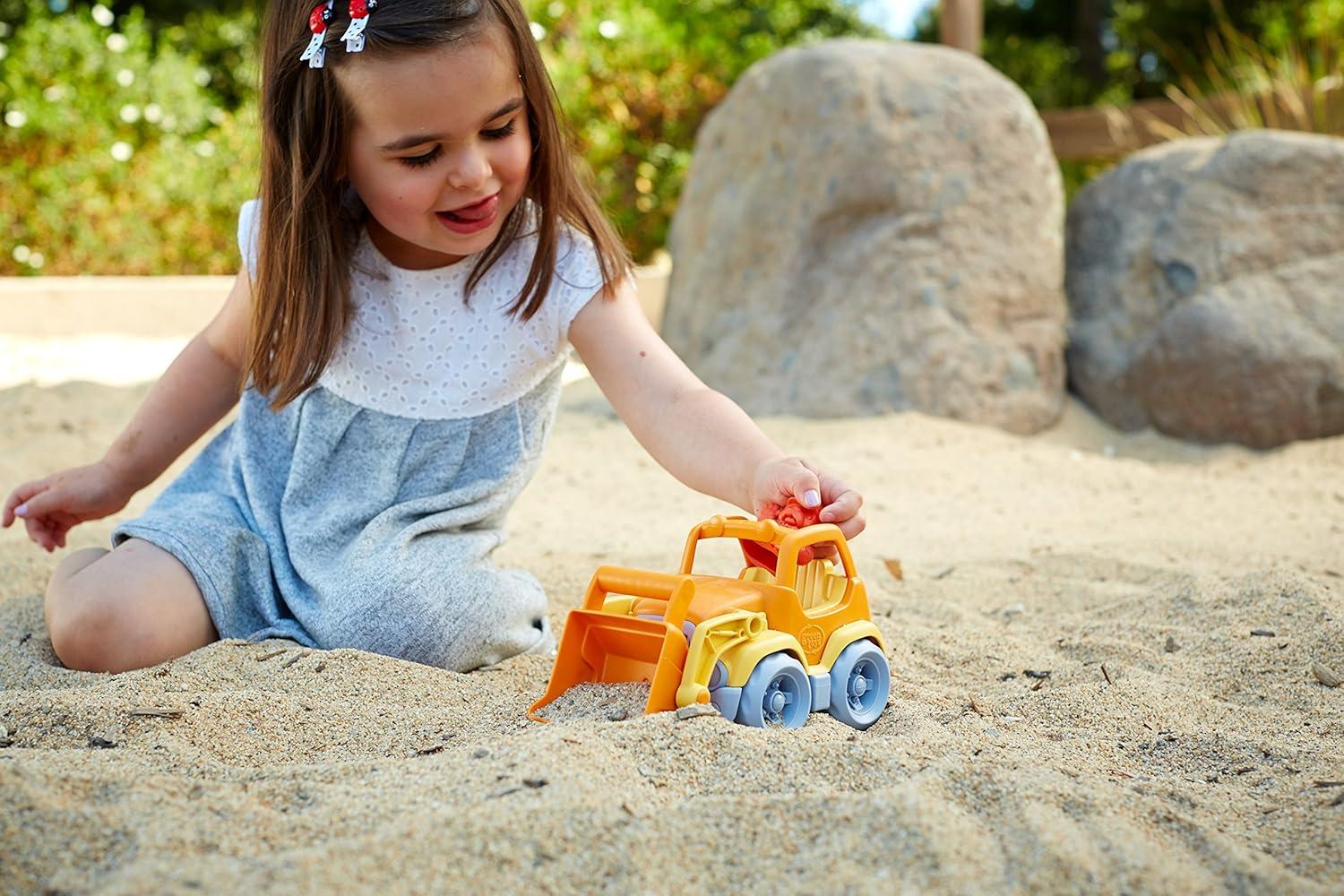 Green Toys Scooper Construction Truck, Toddler Play Vehicle Toy