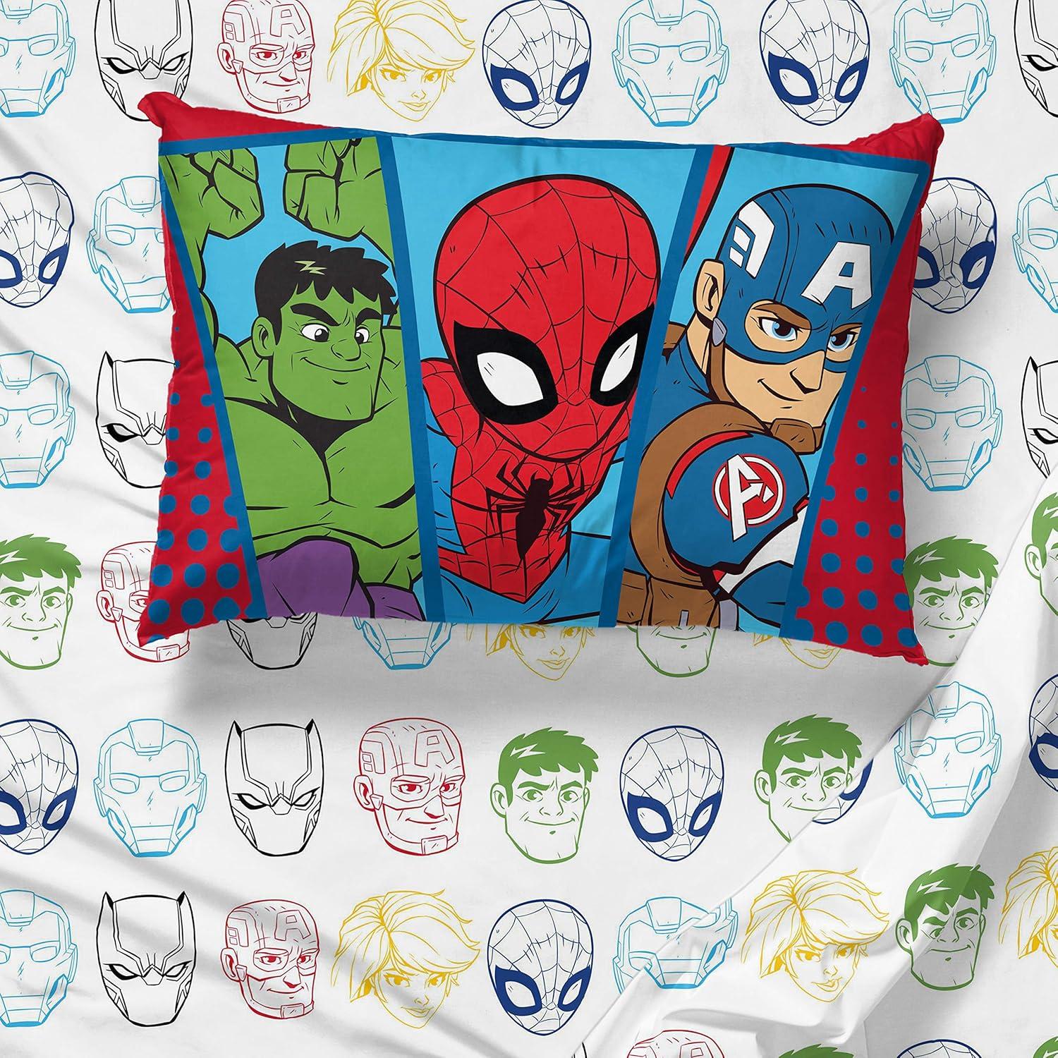 Marvel Superhero Adventures Double Team 4 Piece Twin Bed Set