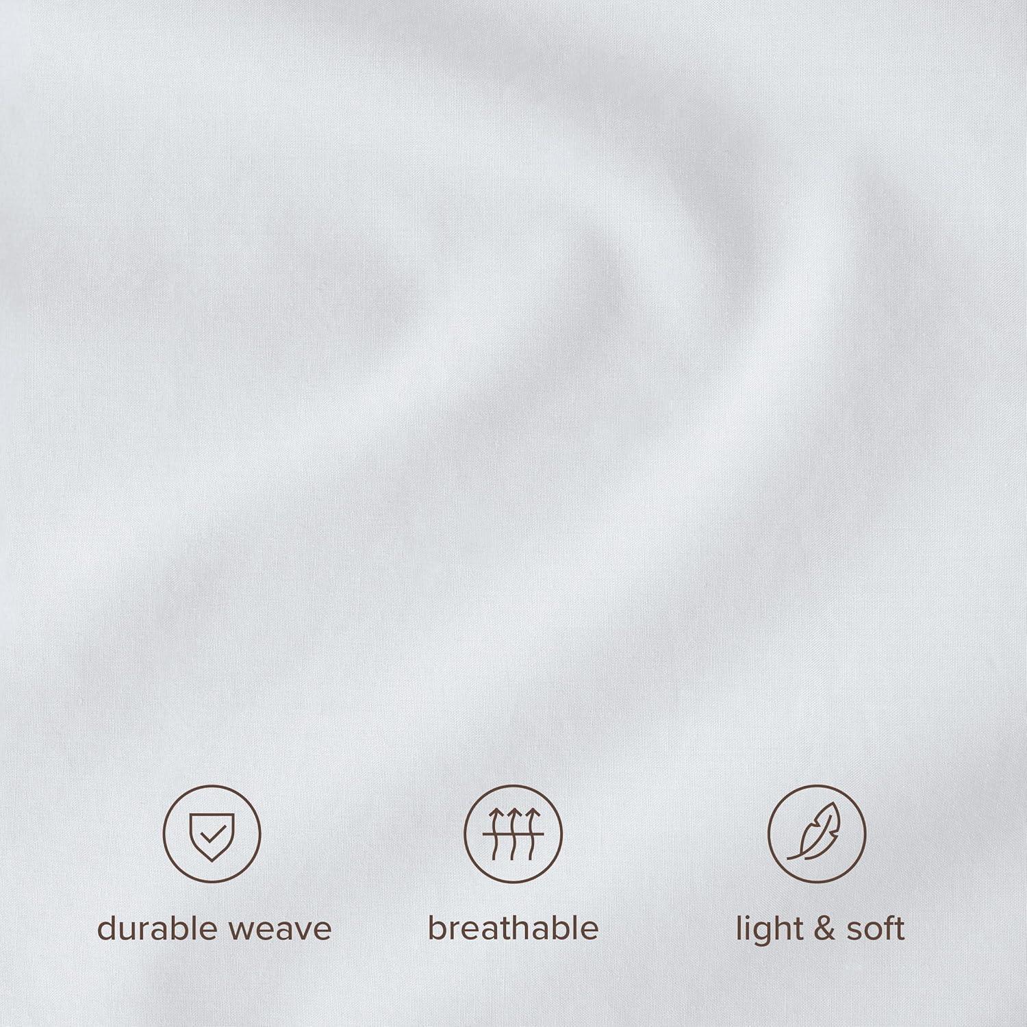 Bare Home 100% Cotton Percale Sheet Set