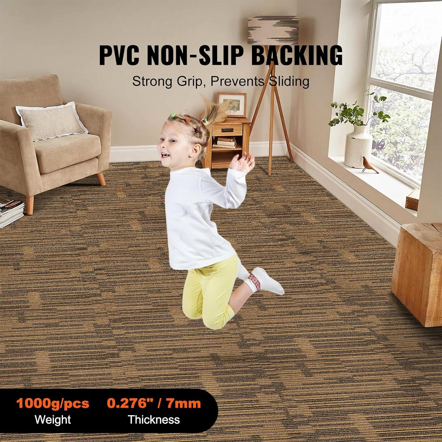 20'' W x 20'' L Level Cut And Loop Polyester Carpet Tile