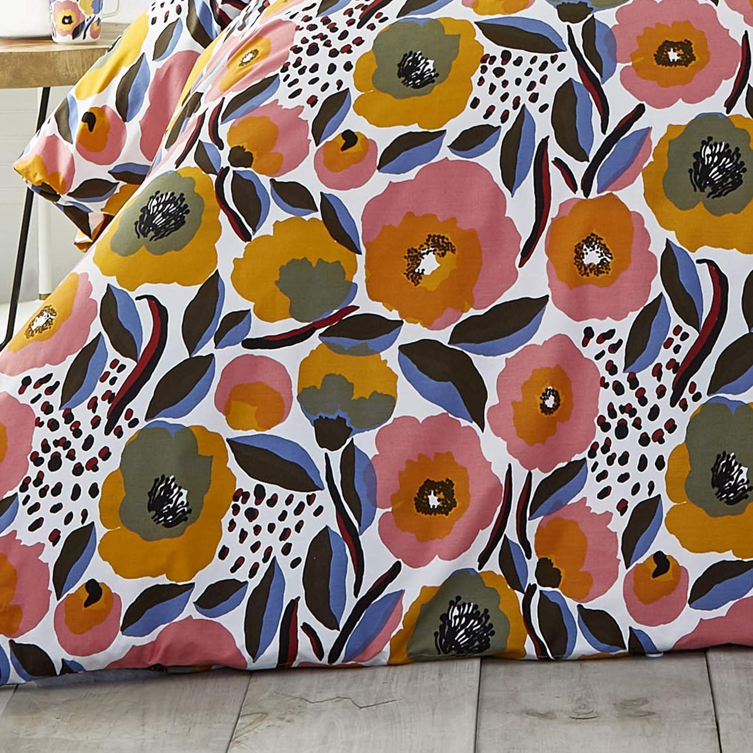 Marimekko Rosarium Cotton Pink Duvet Cover Set