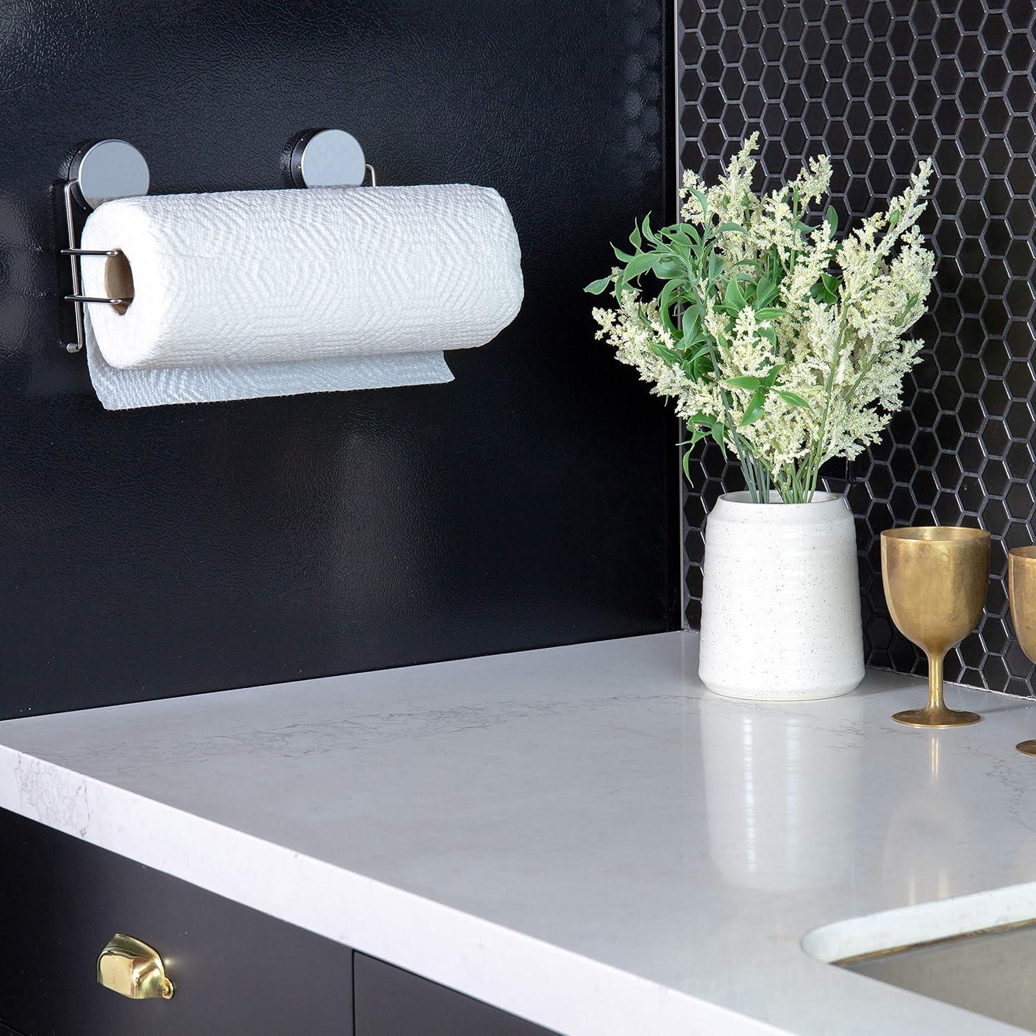 Stainless Steel Magnetic Paper Towel Holder with Strong Magnets