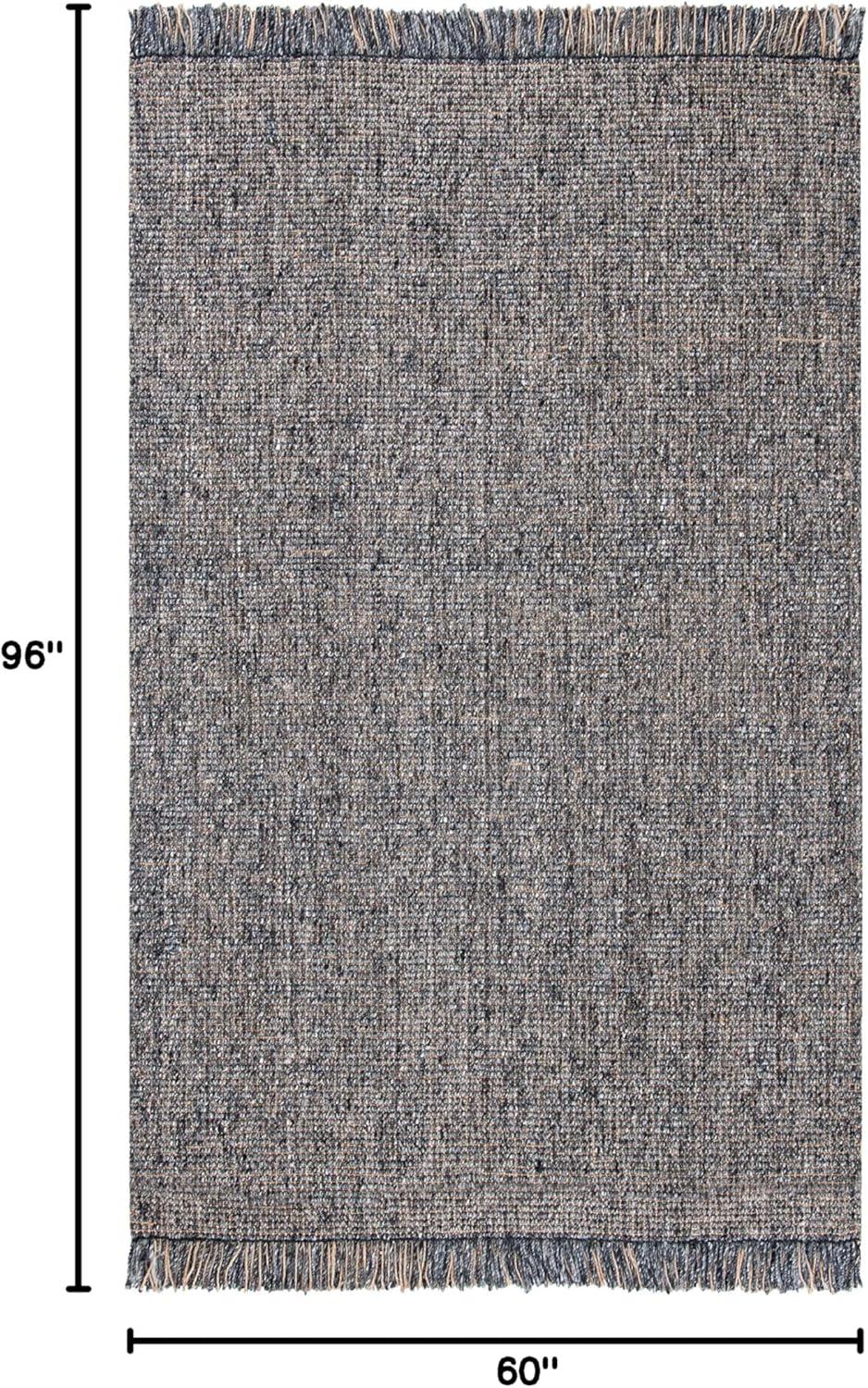 Natural Fiber NF826 Hand Woven Indoor Area Rug - Green/Natural - 5'x8' - Safavieh