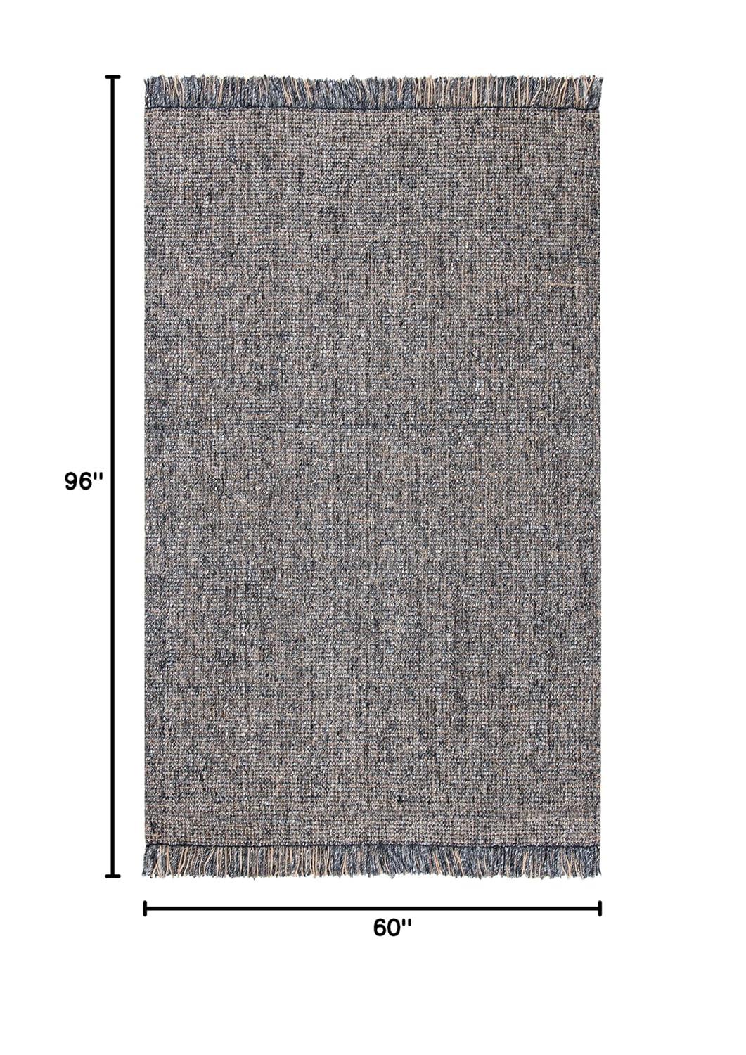 Natural Fiber NF826 Hand Woven Indoor Area Rug - Green/Natural - 5'x8' - Safavieh