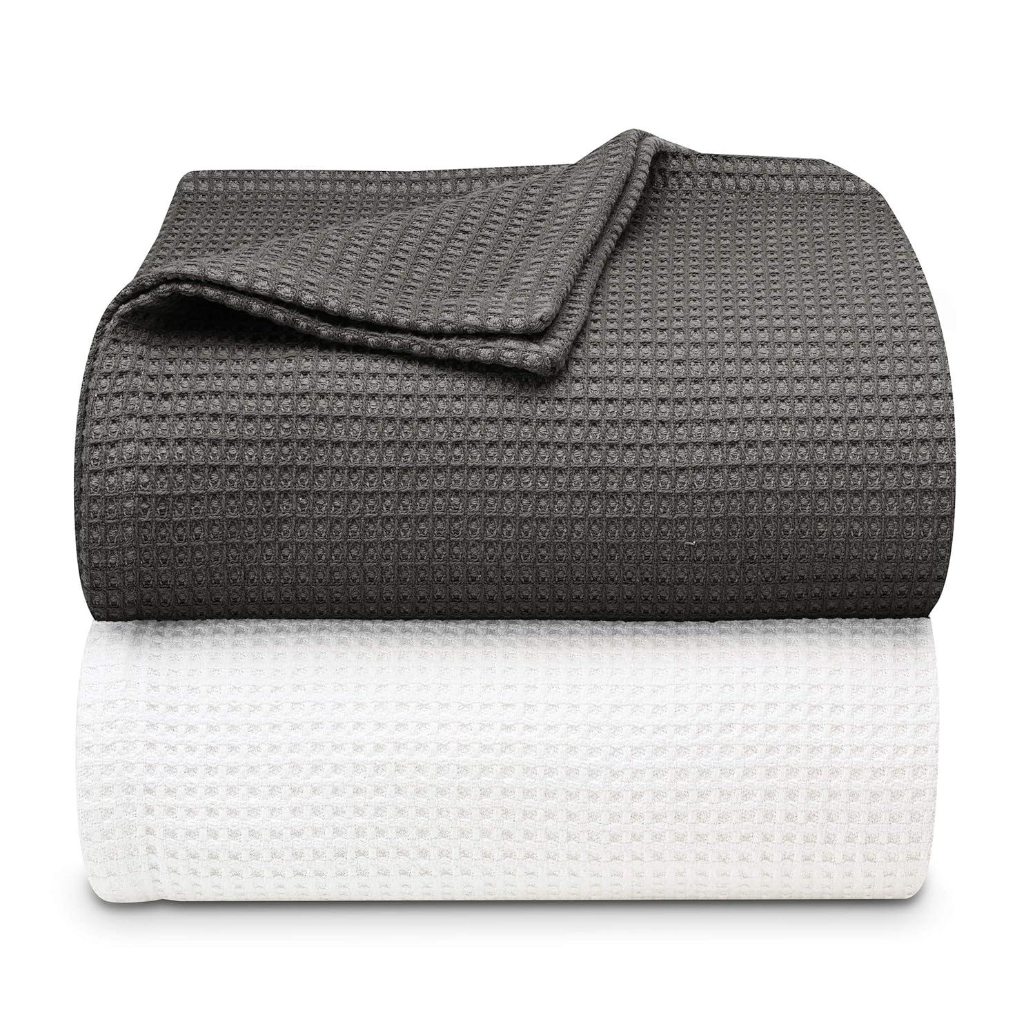 Vera Wang Vera Wang Waffleweave Cotton Blanket