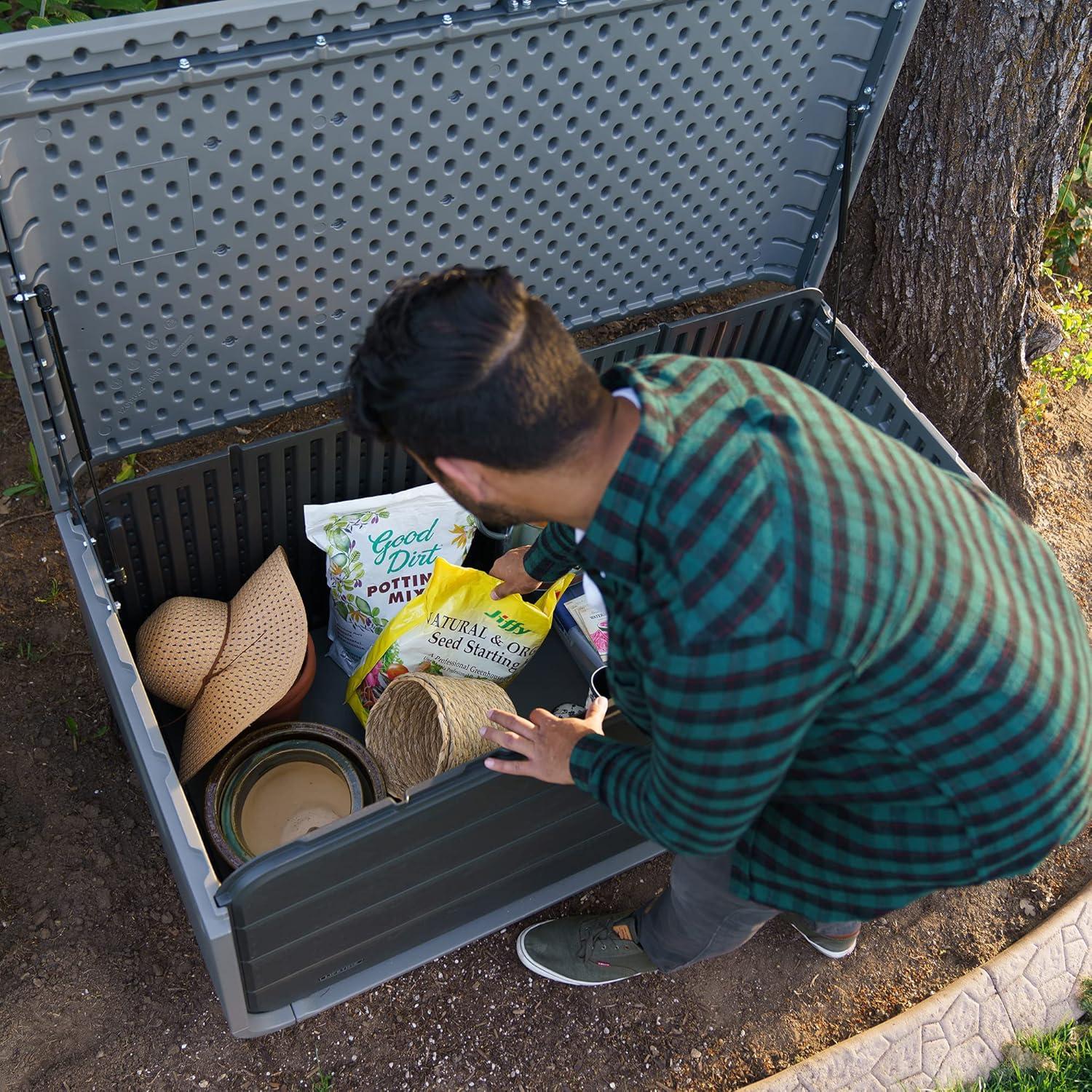 Lifetime Modern Outdoor Storage Deck Box (136 Gallon) - 60367