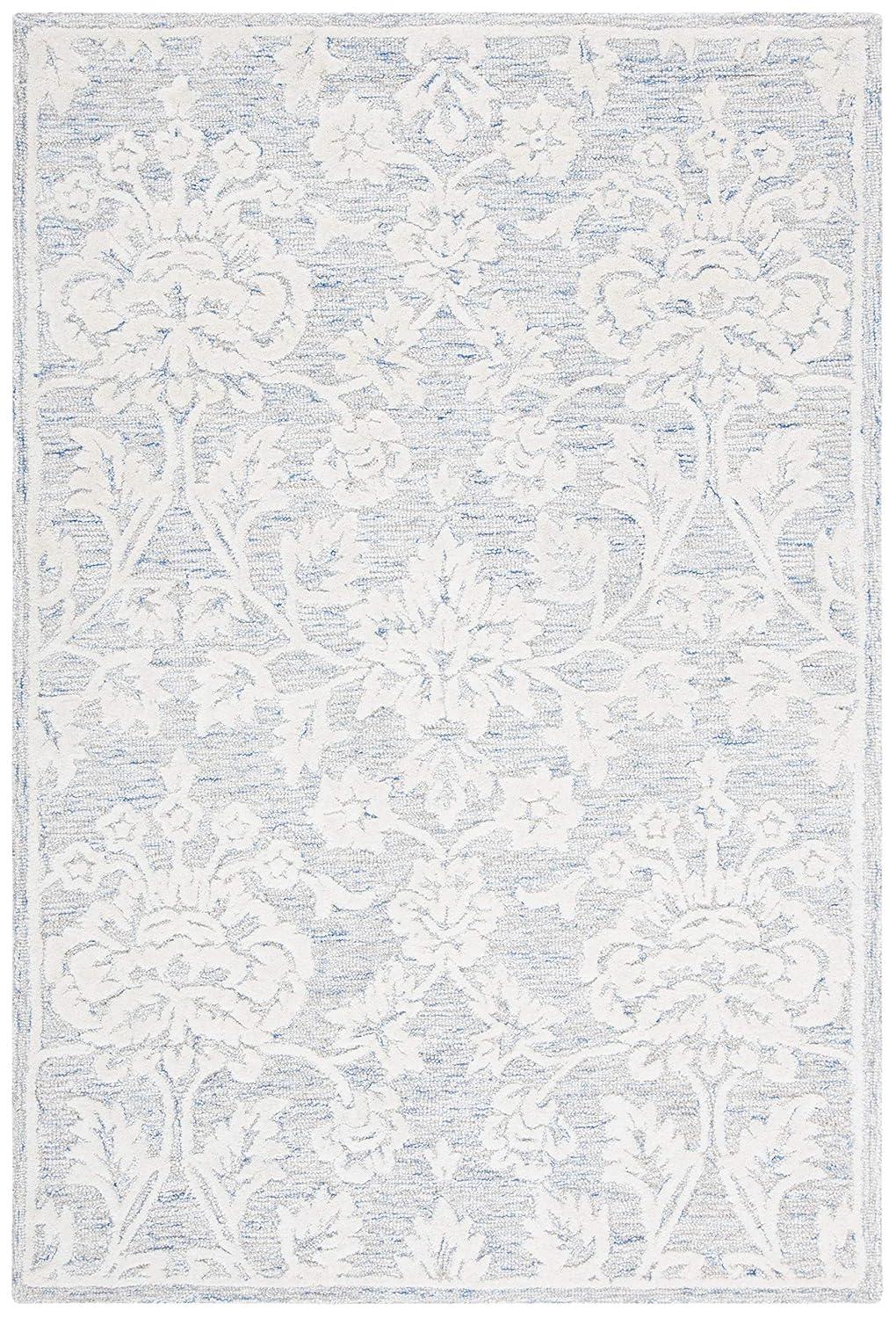 Glamour GLM651 Hand Tufted Area Rug - Blue/Ivory - 4'x6' - Safavieh.
