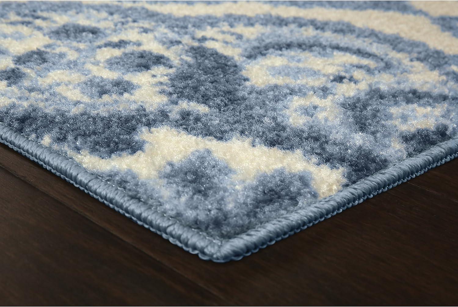 Hertel Floral Blue Area Rug
