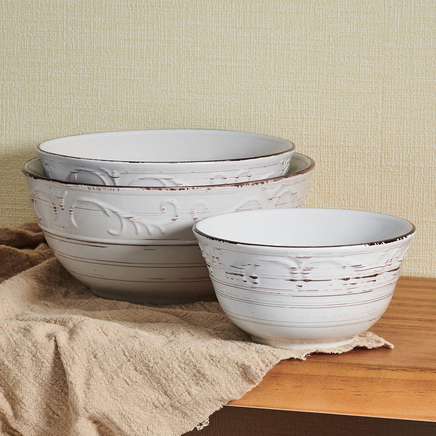 Pfaltzgraff Trellis Serving Bowl Set