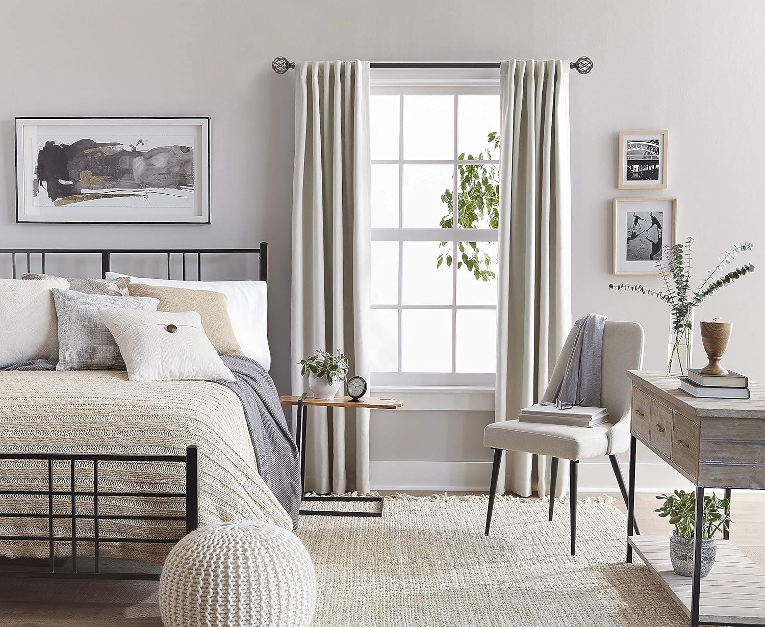 SnugSet Aiden Adjustable Single Curtain Rod