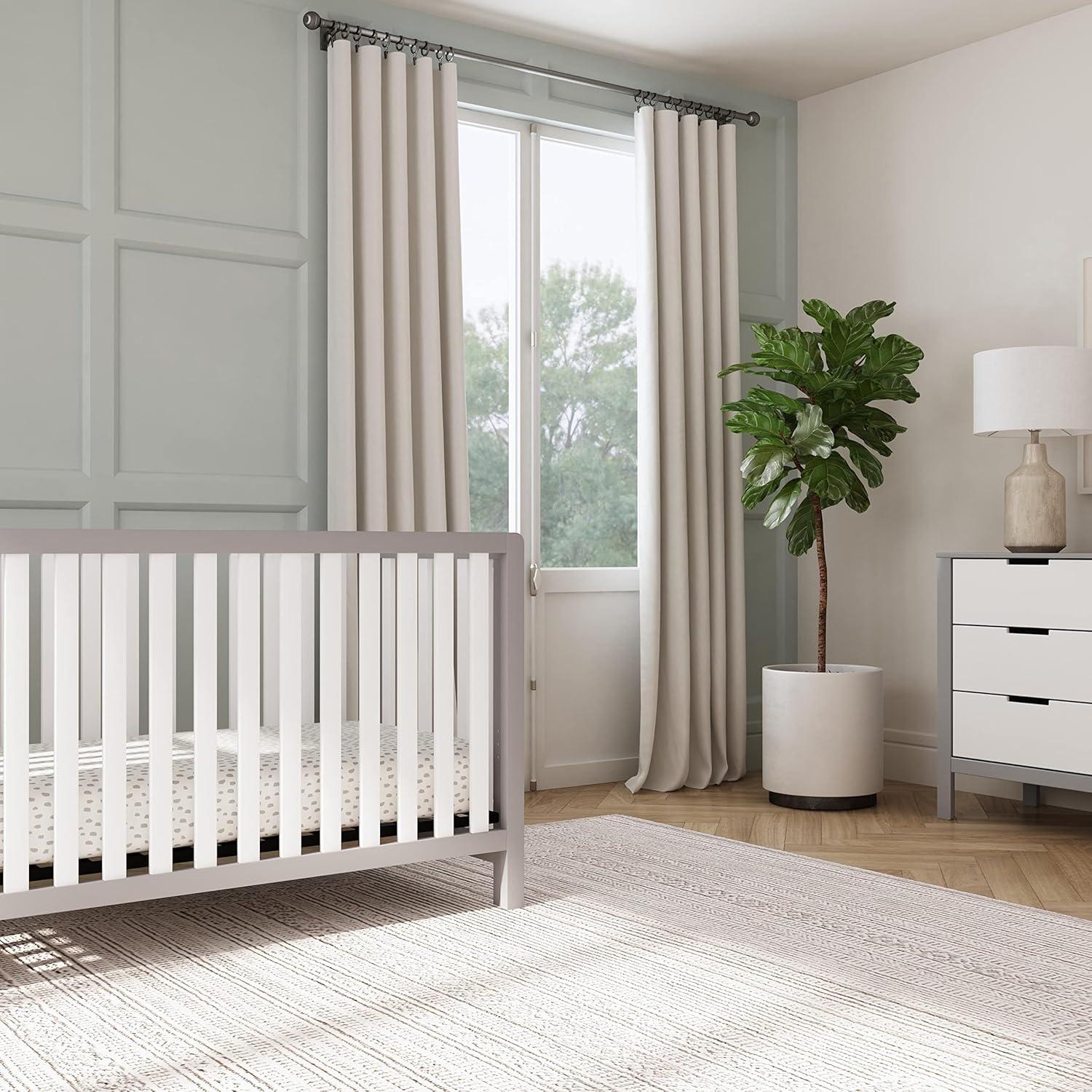 Carter's by DaVinci Colby 4-in-1 Convertible Crib in Gray and White