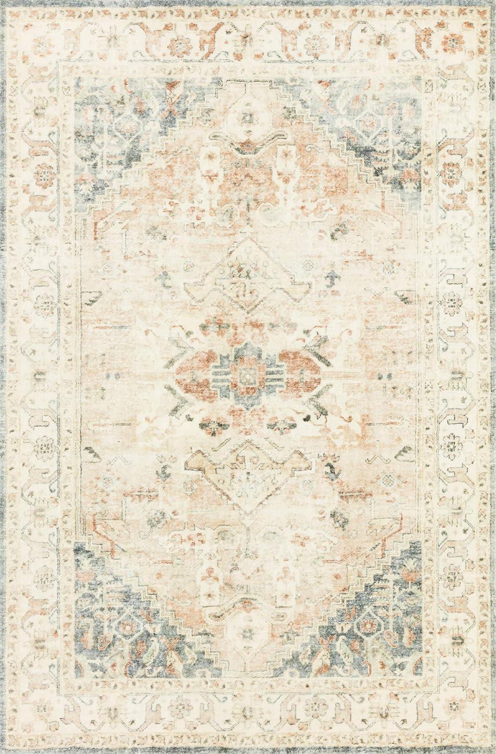 Loloi II Rosette Oriental Clay / Ivory Area Rug