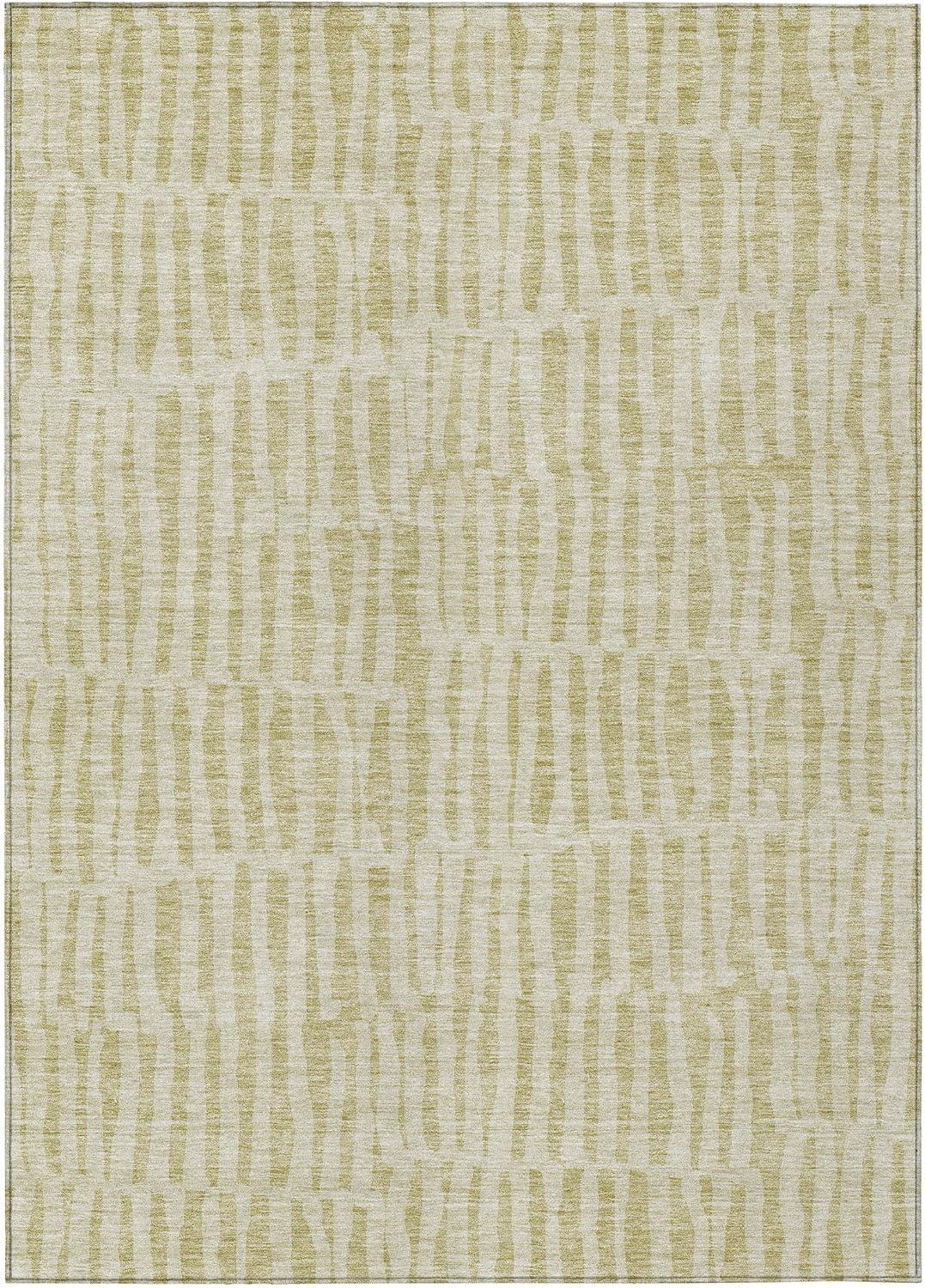 Beige Rectangular Synthetic Flat Woven Indoor Outdoor Rug