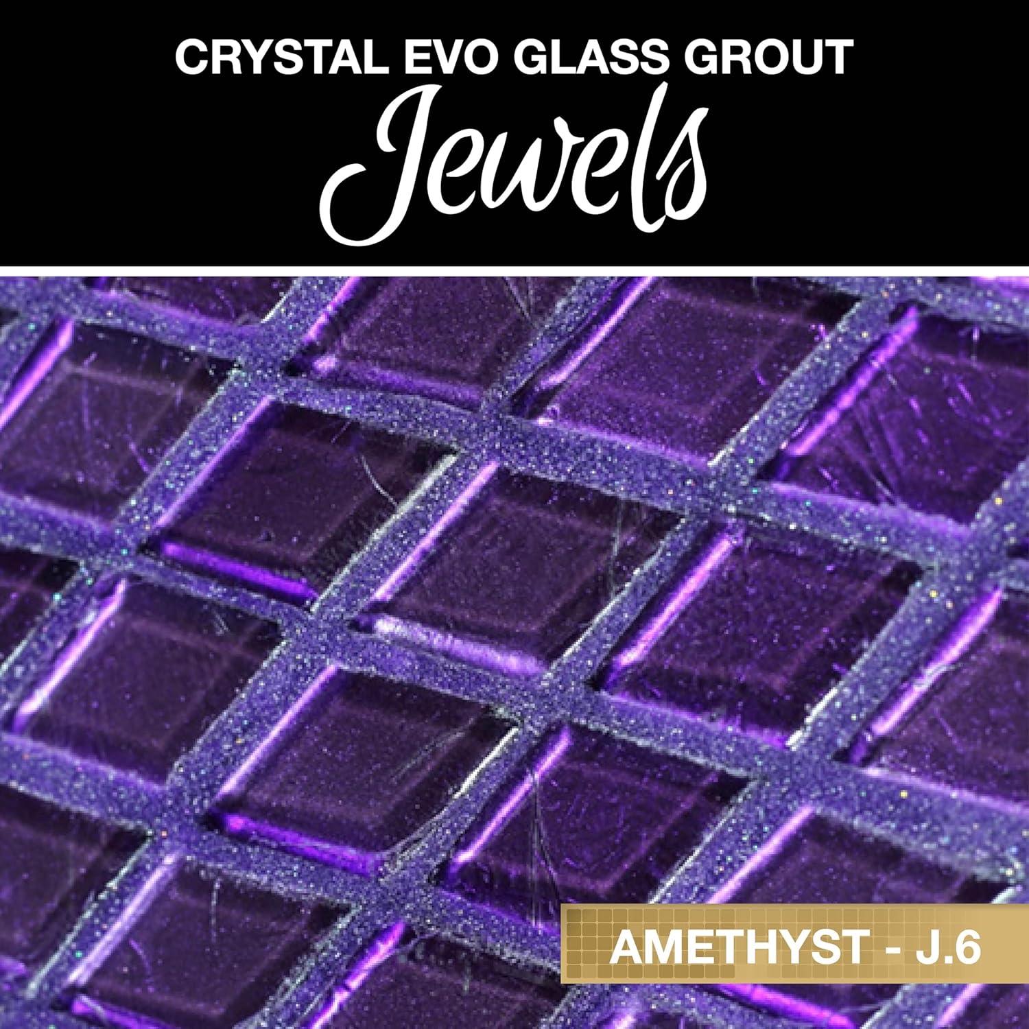 White Pearl 75 grams (1-Pack) Glass Grout Jewel and Starlike Crystal EVO 700 5.5 lb Grout Combo