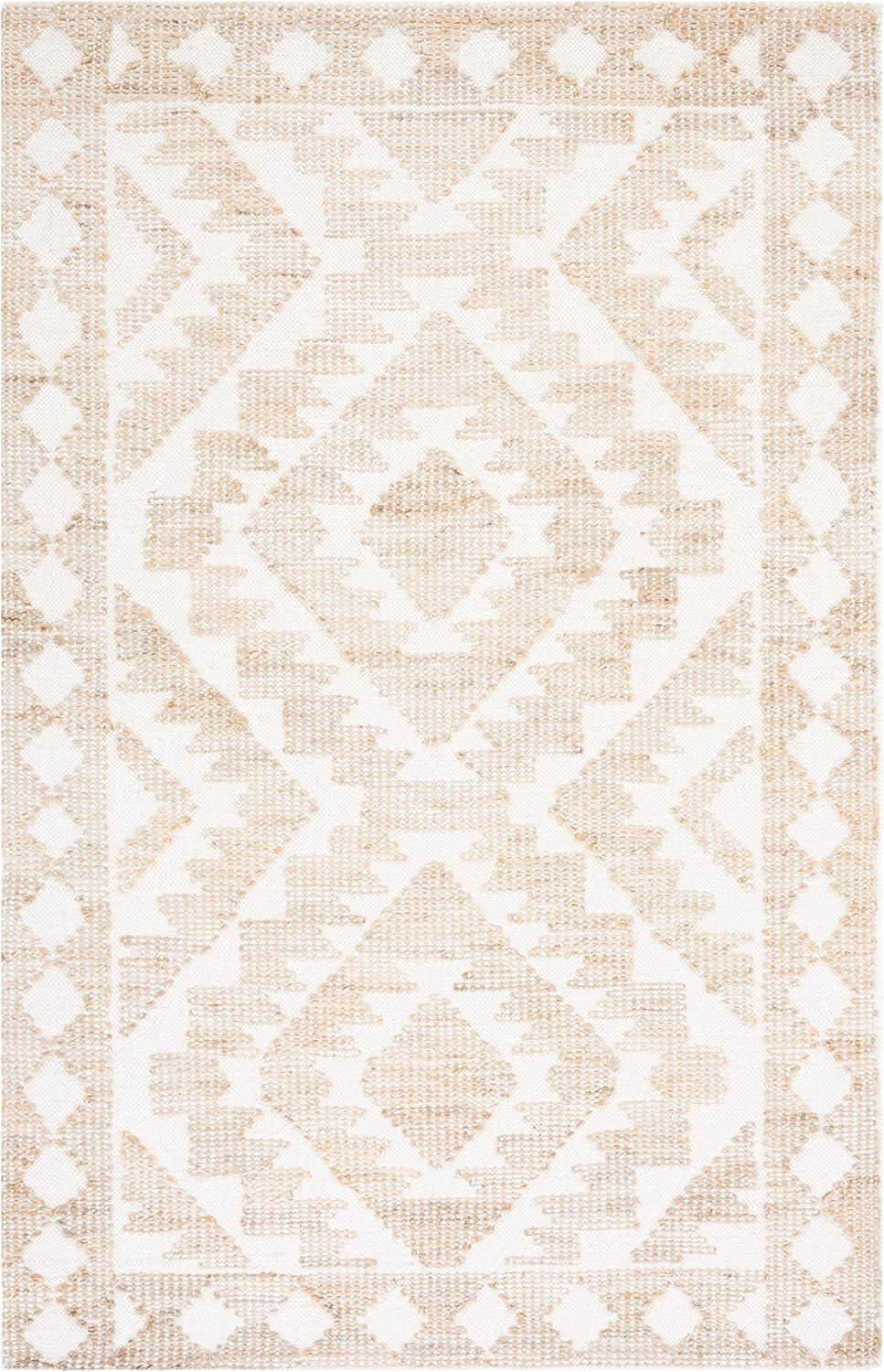 SAFAVIEH Natural Fiber Wesley Solid Area Rug, Ivory/Natural, 3' x 5'