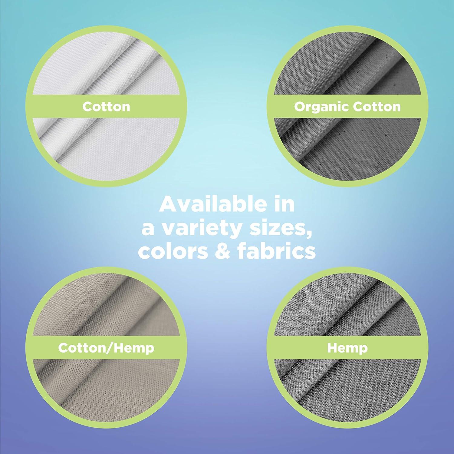 Natural Hemp 70x74" Stall Shower Curtain - Natural fabric Leakproof curtain for luxury bathroom decor - Natural