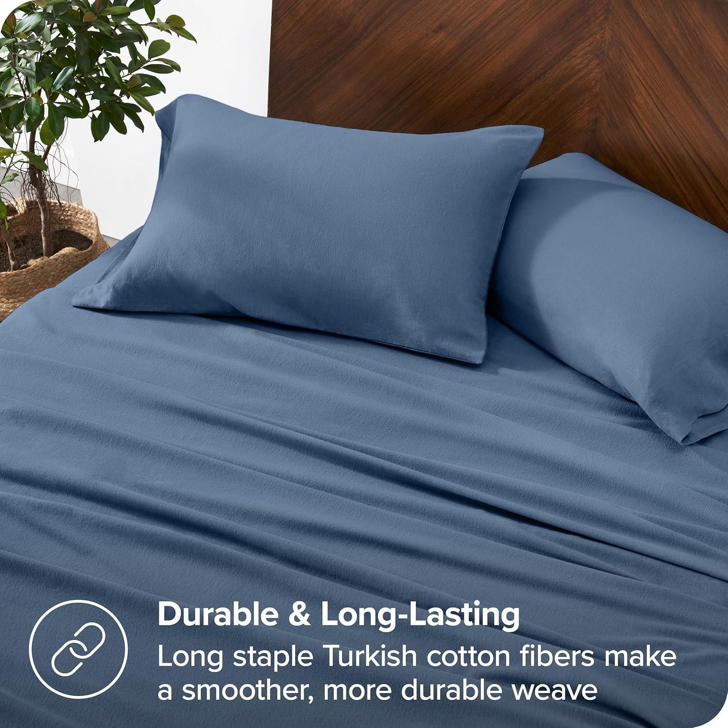 Bare Home Organic 100% Cotton Flannel Sheet Set
