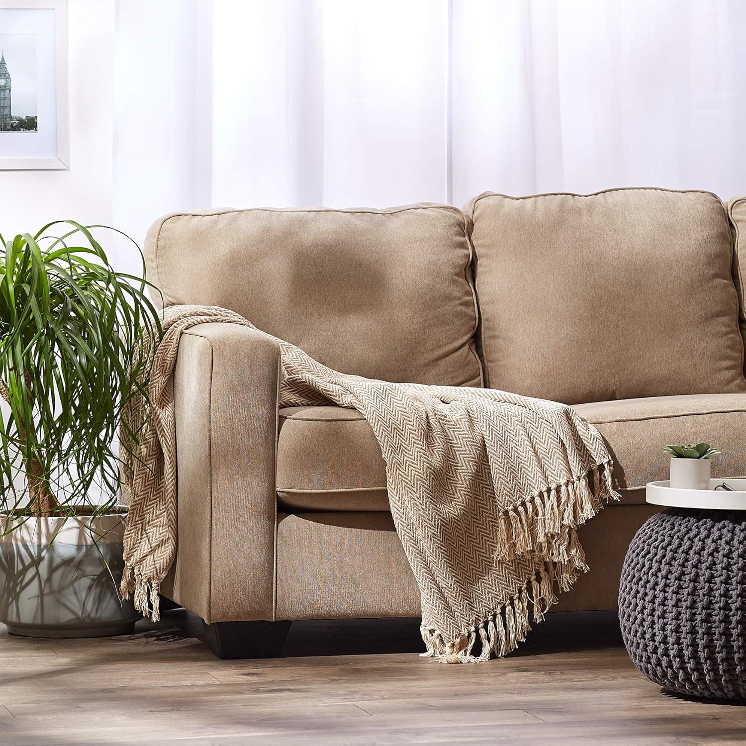 Design Imports Hand Woven Throw Blanket