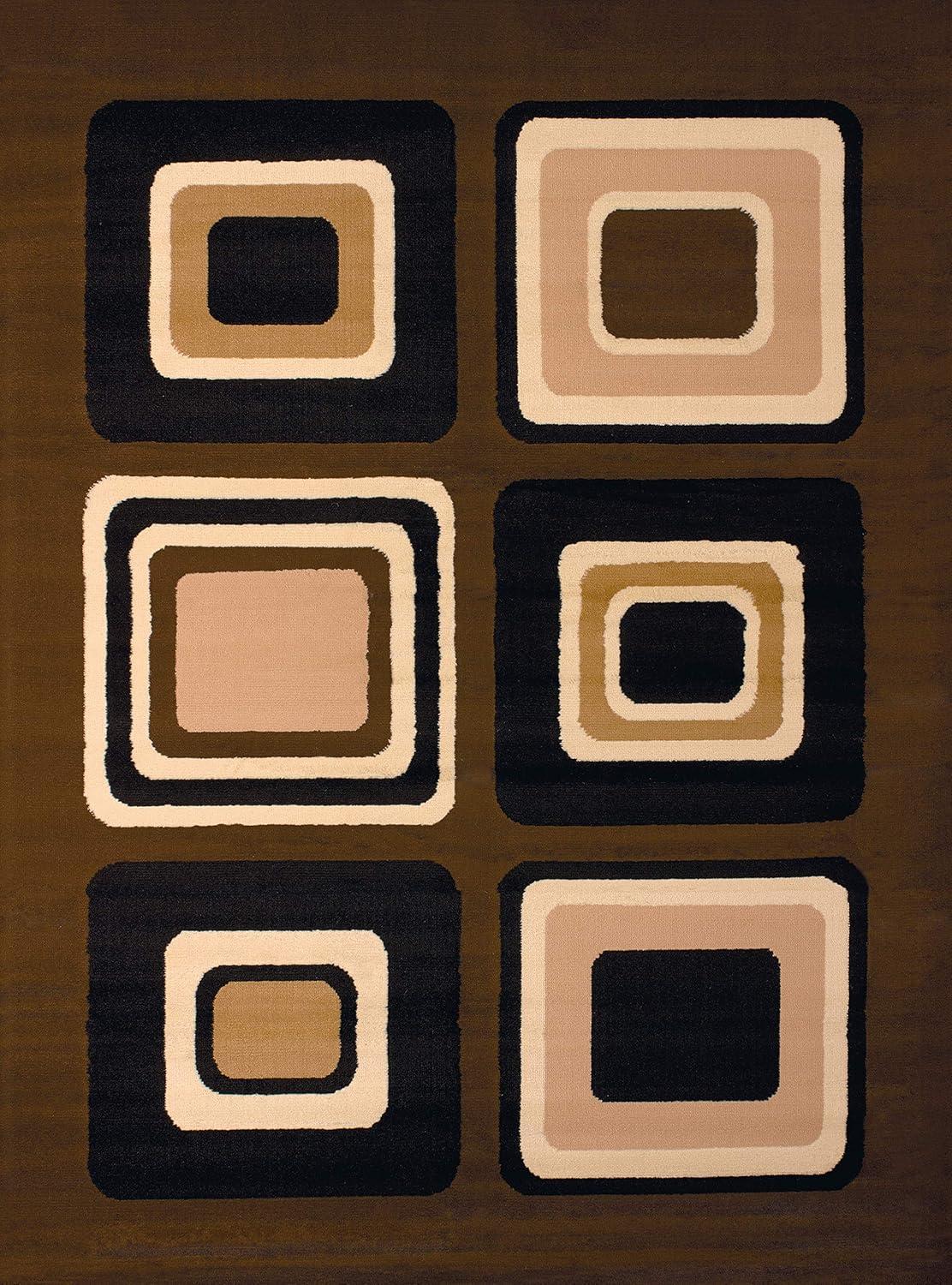 United Weavers Plaza Florence Accent Rug, Geometric Pattern, Brown, 1'11" X 3'3"