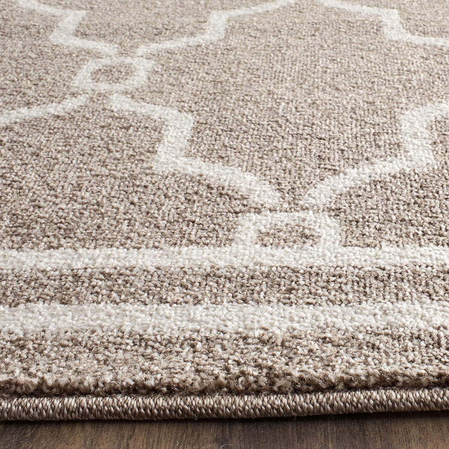 Amherst AMT414 Power Loomed Indoor Area Rug - Wheat/Beige - 8'x10' - Safavieh