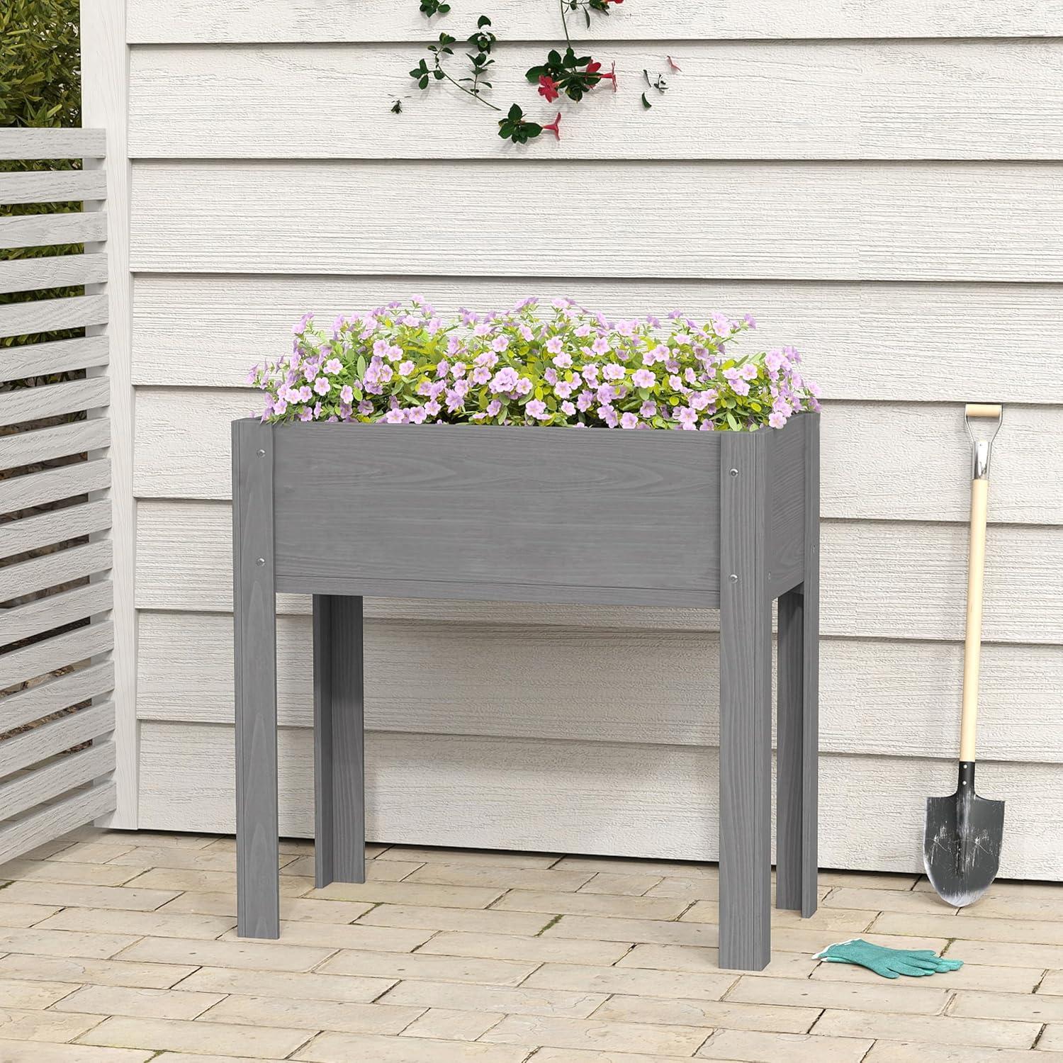 Arlmont & Co. Raised Garden Bed With Legs (31X16x31''), Solid Wood Elevated Planter Box For Outdoor