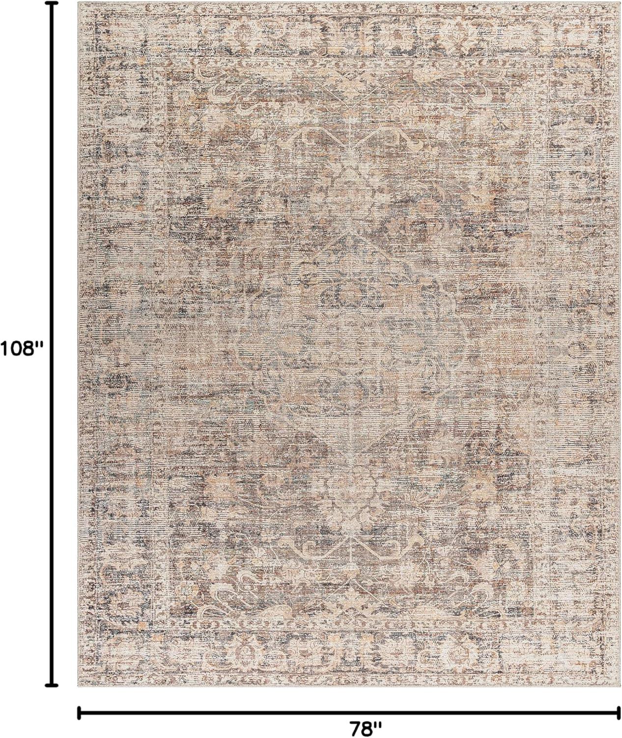 Becki Owens x Livabliss Marlene Vintage Dark Brown Area Rug