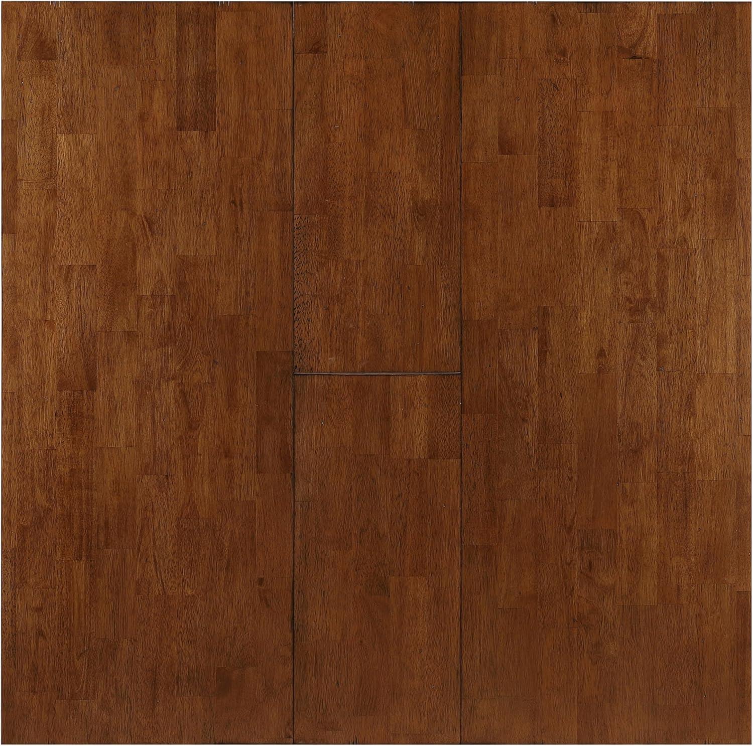 Dakota 5PC Extendable 42-54-in Pub Dining Storage Table Set in Brown & Gray Wood