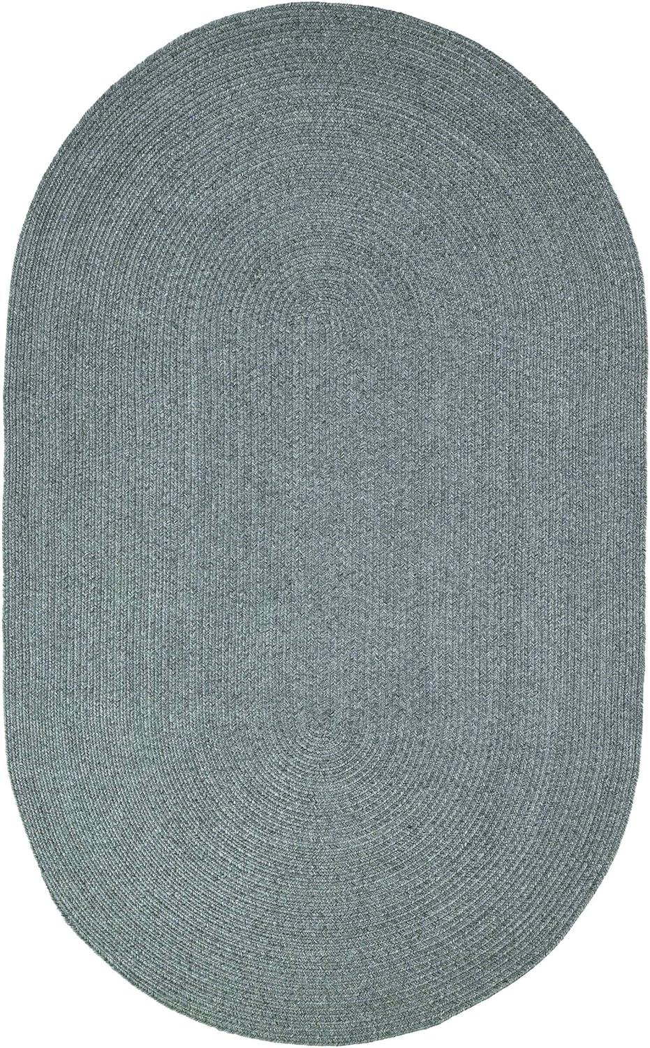 Lagoon Breeze Oval Braided Reversible 4' x 6' Area Rug